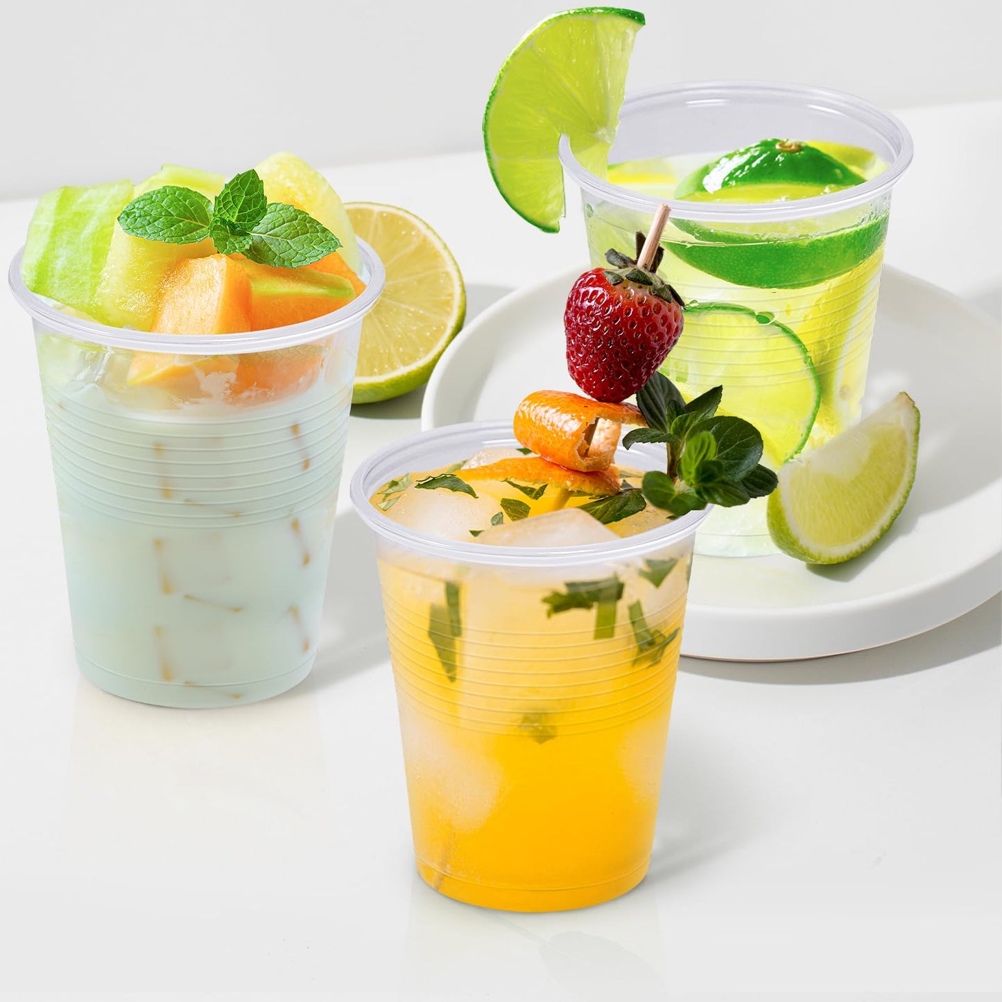 Clawsoff 1500 Pack 5 oz Clear Plastic Cups, Small Bathroom Cup Bulk, Disposable Mouthwash Cup, Cold Party Drinking Cups for Picnics, Ceremonies, Events