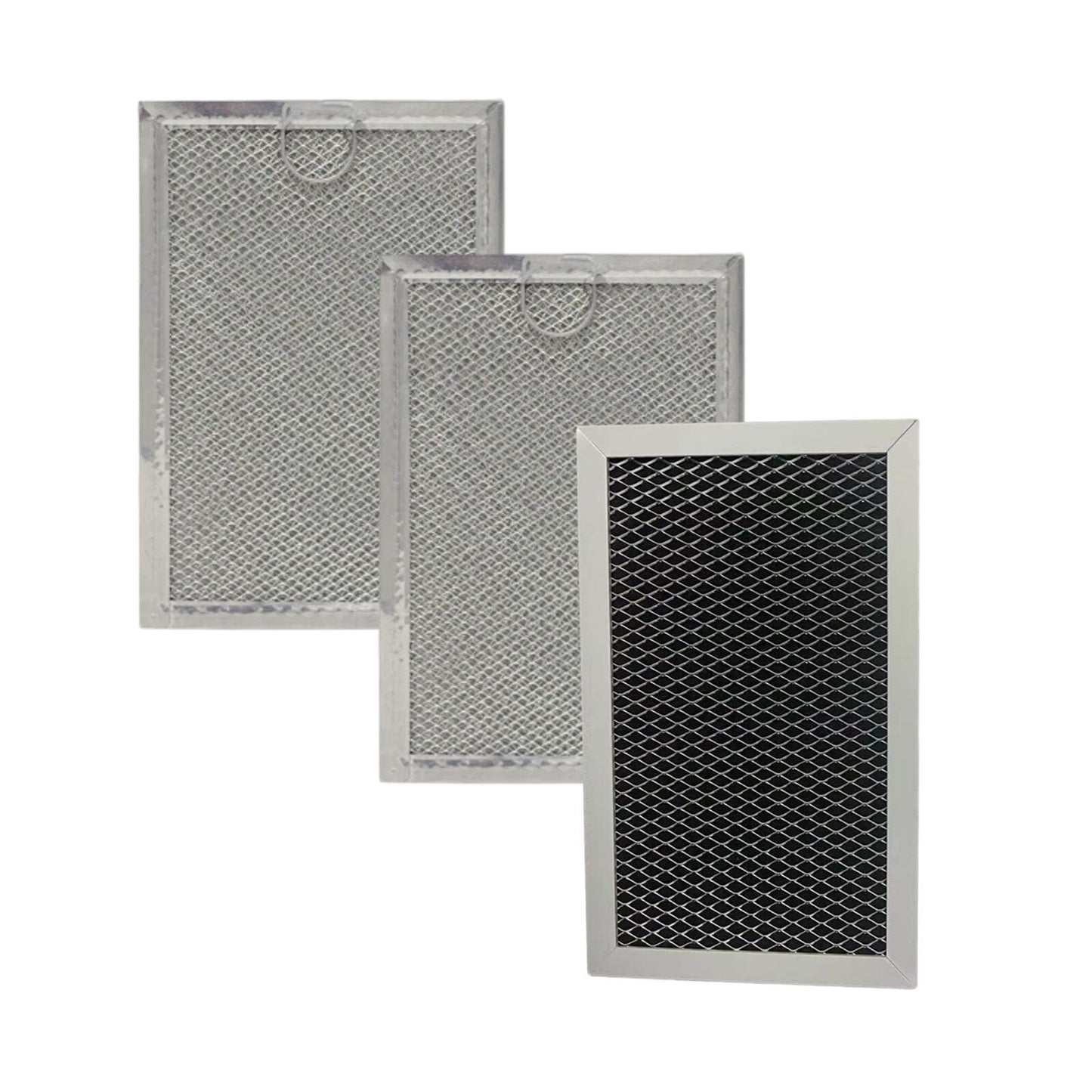 OEM Quality Microwave Charcoal&Grease Filter for GE JVM6175EK6ES,JVM6175SK6SS, JVM6175YK6FS,QVM7167RN8SS (Filter Set)