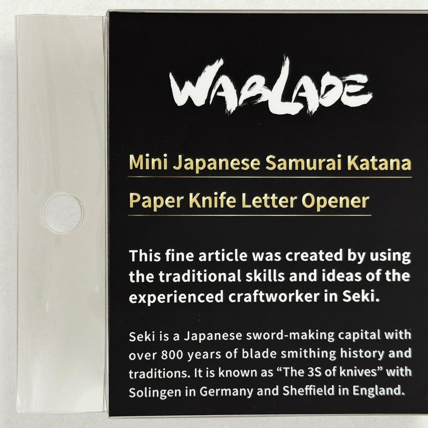 Wablade Katana Letter Opener with Stand 8.27 Inch, Japanese Samurai Mail Opener, Made in Seki Japan, Mini Katana Desk Decor, Gift for Men, Office Desk Accessory (Hijikata Toshizou)