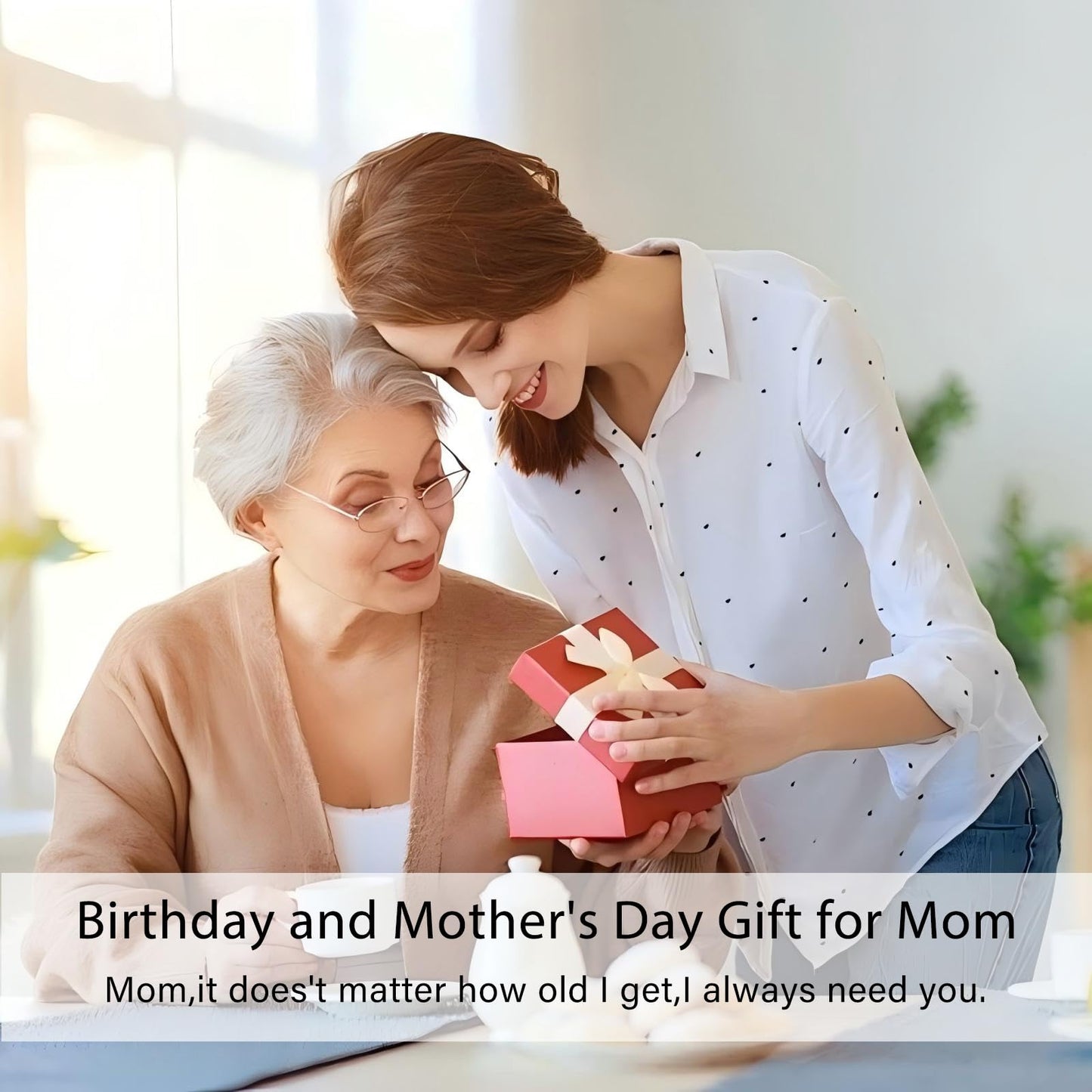 Kohehe Gifts for Mom, Mom Birthday Gifts from Daughter, 5.5" Handmade Figurine Gift for Mama Mother, Meaningful Moms Gift Ideas for Mothers Day, Birthday, Valentines Day, Christmas