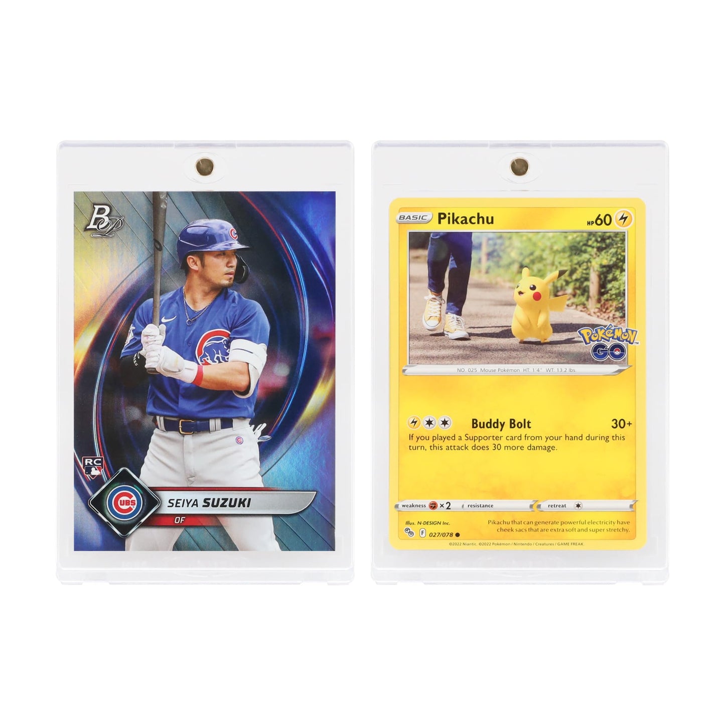 BCW Magnetic Card Holder - 55 PT Thickness - 18 ct | Protective Display Card Case with Secure Gold Magnet Closure | UV Protection, Quick Access Design for Sports, Gaming, and Collectible Cards