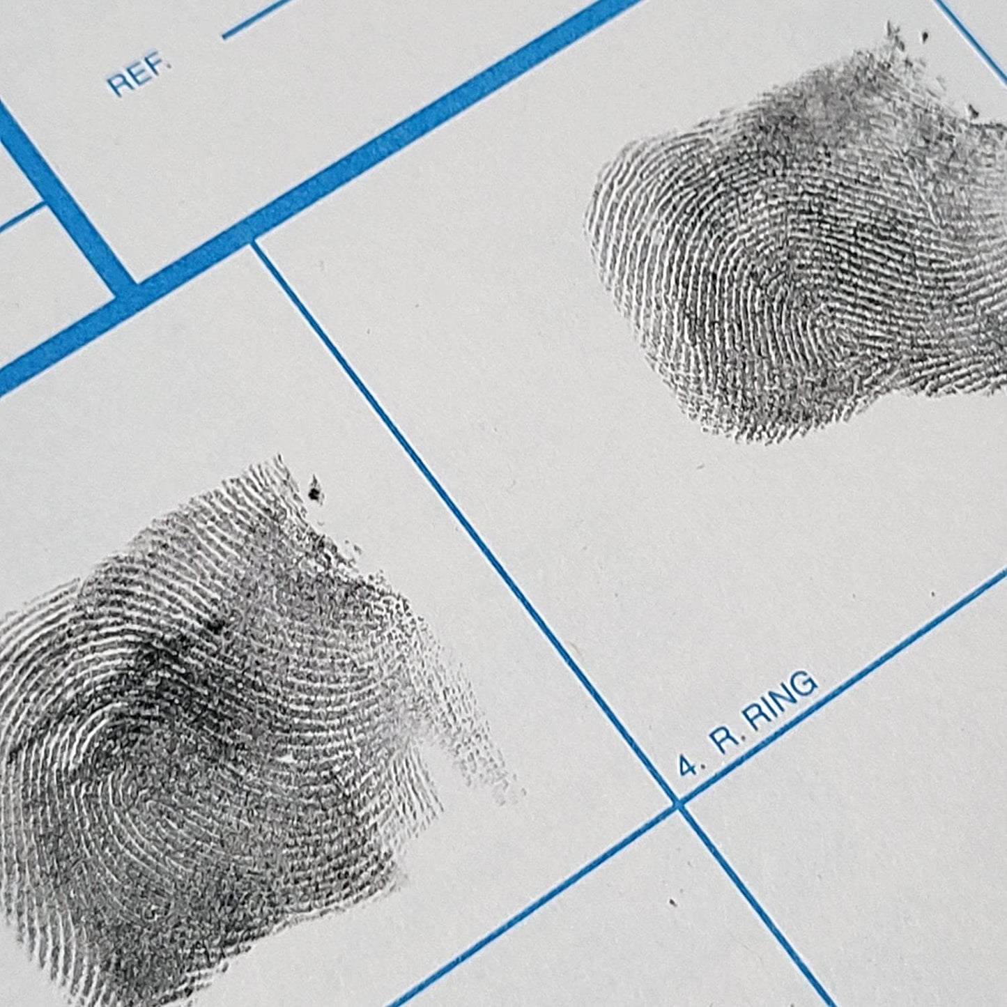 Crime Scene Fingerprint Cards, Applicant FD-258 (250 Pack)