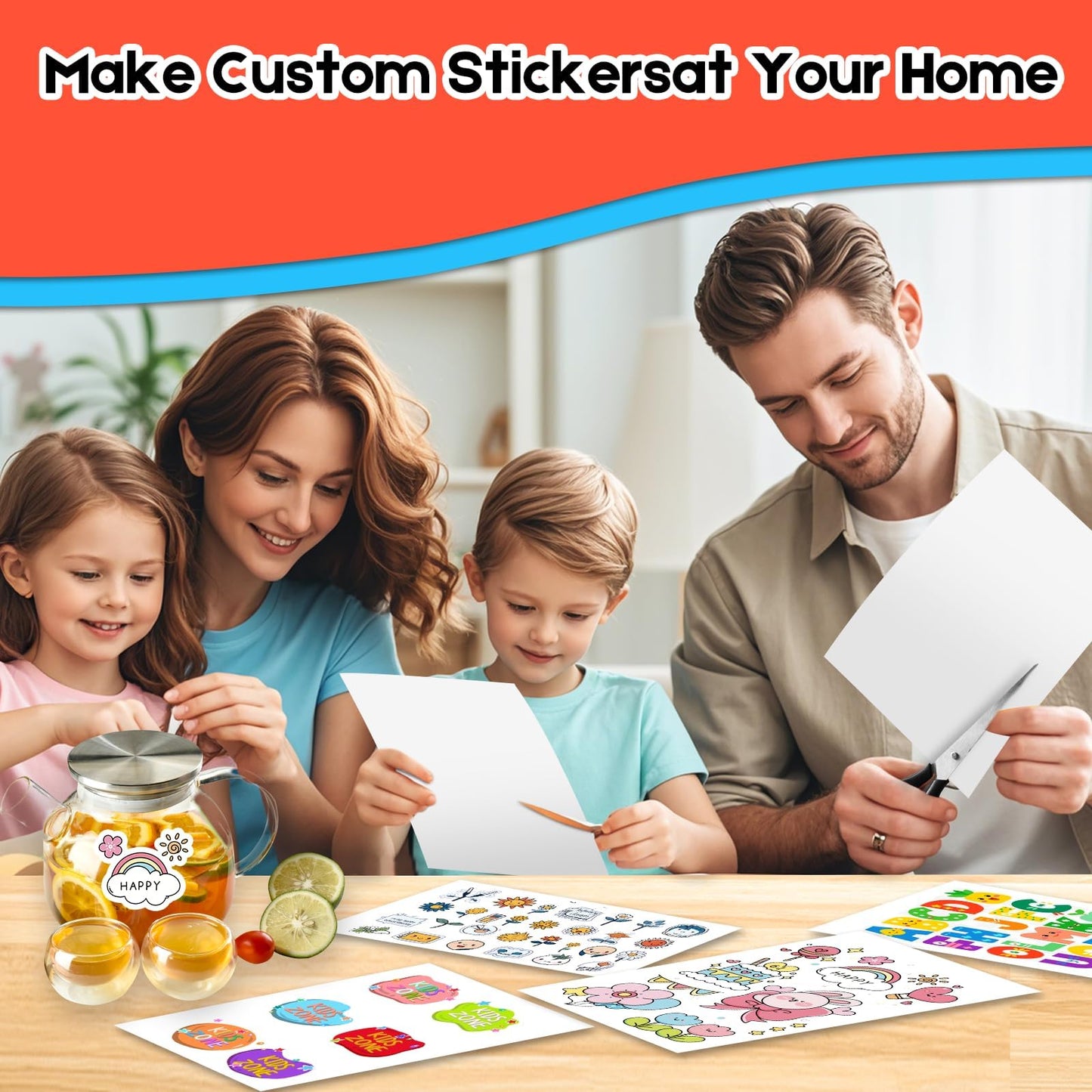 120 Sheets Premium Printable Clear Vinyl Sticker Paper for Inkjet Printers 8.5x11 Inch Waterproof & Vibrant Colours Retains Ink Well Tear Resistant Great for Cutting Machines