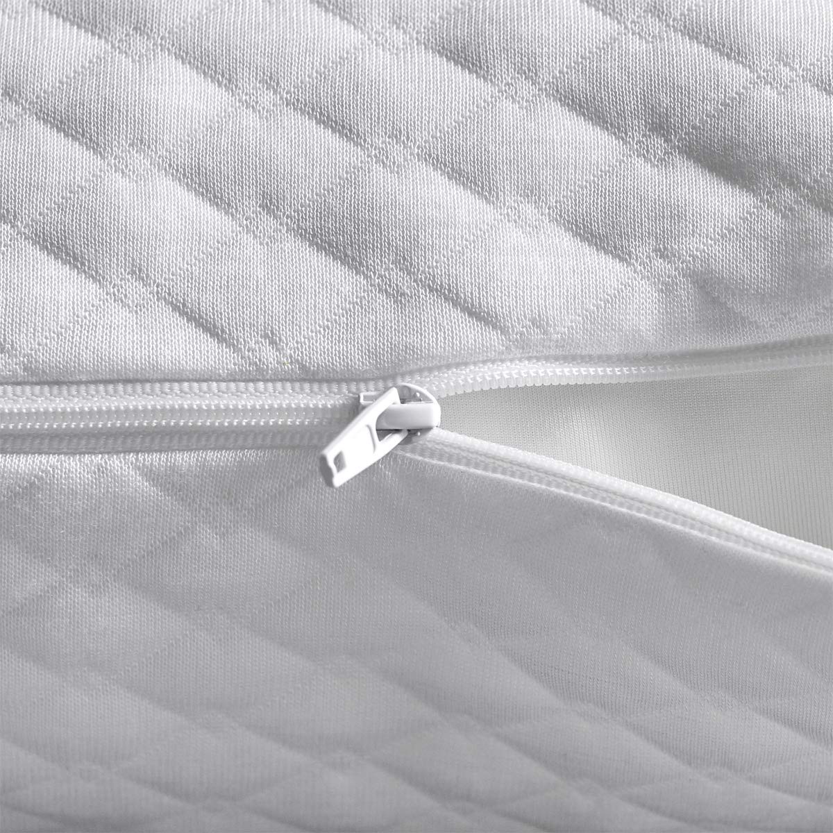 NTCOCO Shredded Memory Foam Bed Pillows for Sleeping Queen Size Set of 2,with Washable Removable Hypoallergenic Sleep Pillow for Back and Side Sleeper