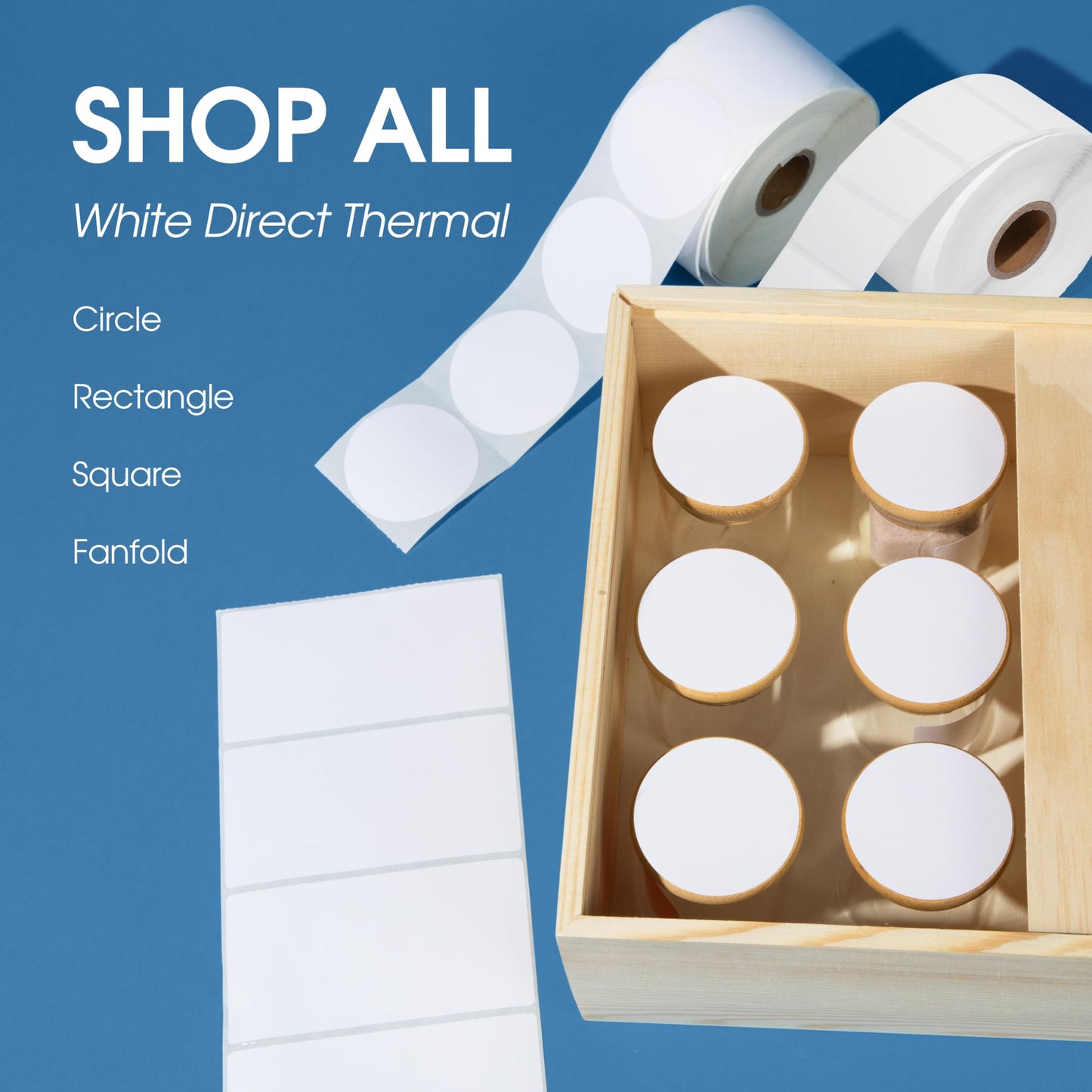 Spartan Industrial - 3" X 2" Direct Thermal Labels (7000 Count, 10 Rolls) - Perforated Product Price Barcode Stickers and Shipping Address Labels - Compatible with Zebra and Rollo Printers