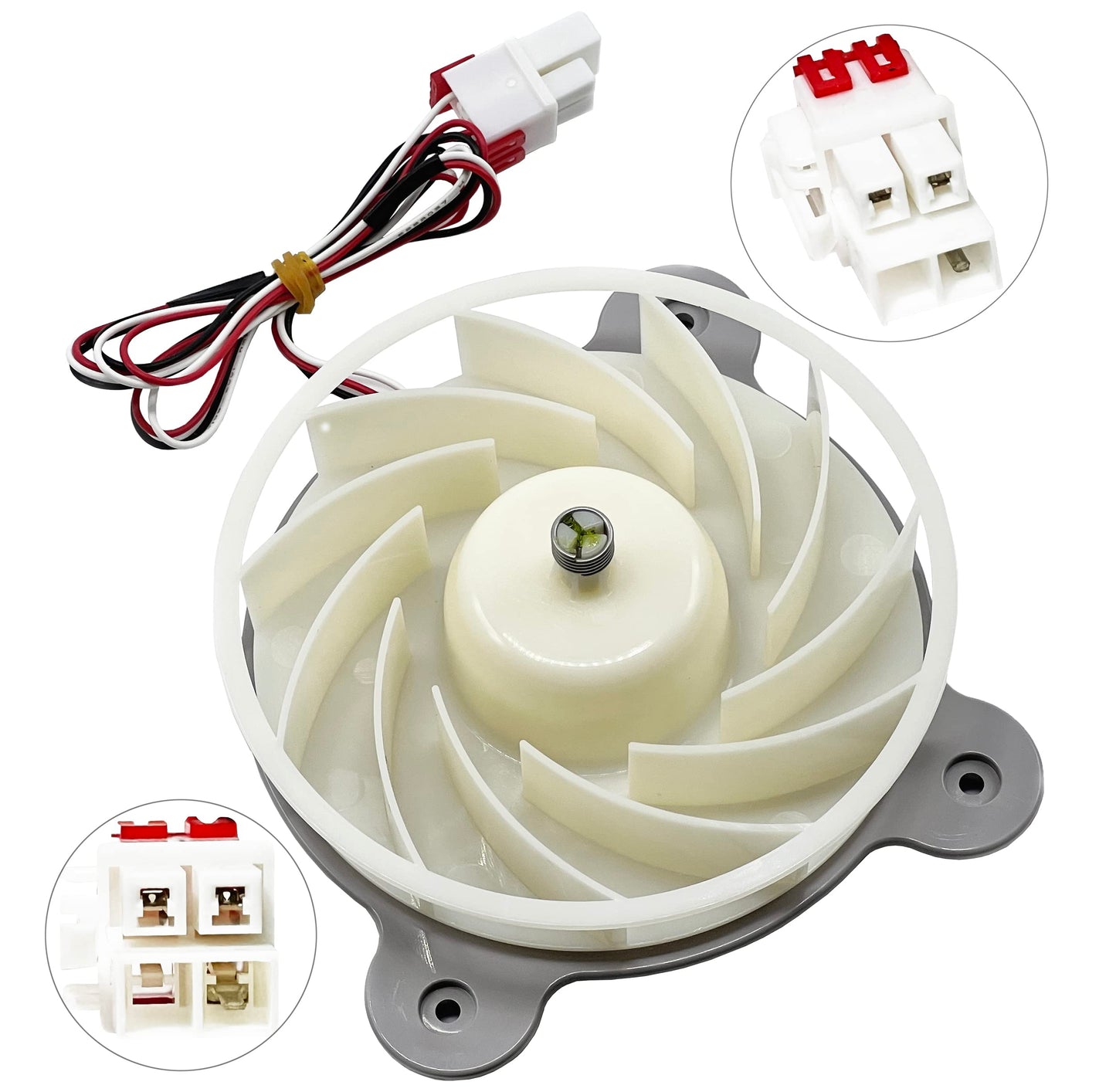 Refrigerator Evaporator Motor Fan for Samsung F23J9011SR RF23J9011SR RF220NCTASR RS25H5111SG RS25H5111SG RF34H9960S4 RF28K9380SG RF34H9950S4 RF32FMQDBSR RH25H5611SG RF28K9580SG
