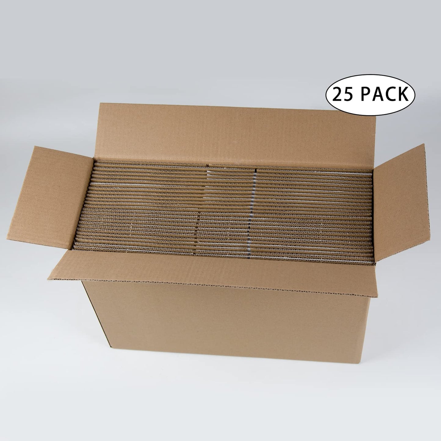SUNLPH White Shipping Boxes 10x7x5 Inches Small Corrugated Cardboard Boxes, 25 Pack