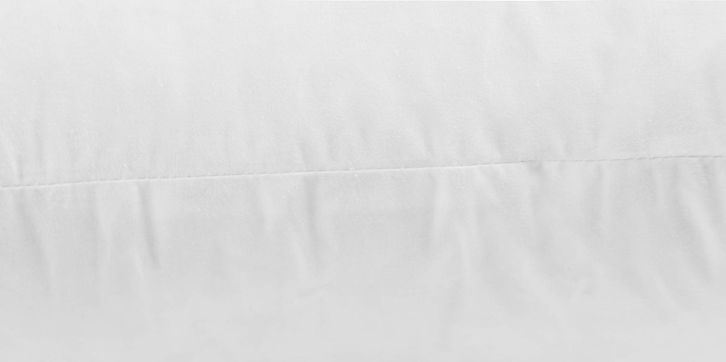 SNUG&COZY Luxury Goose Down Feather Pillow Inserts - 22x22IN, Double Layered Down-Proof Design, Ultra-Soft Cover, High Fill Weight, Pack of 2, White