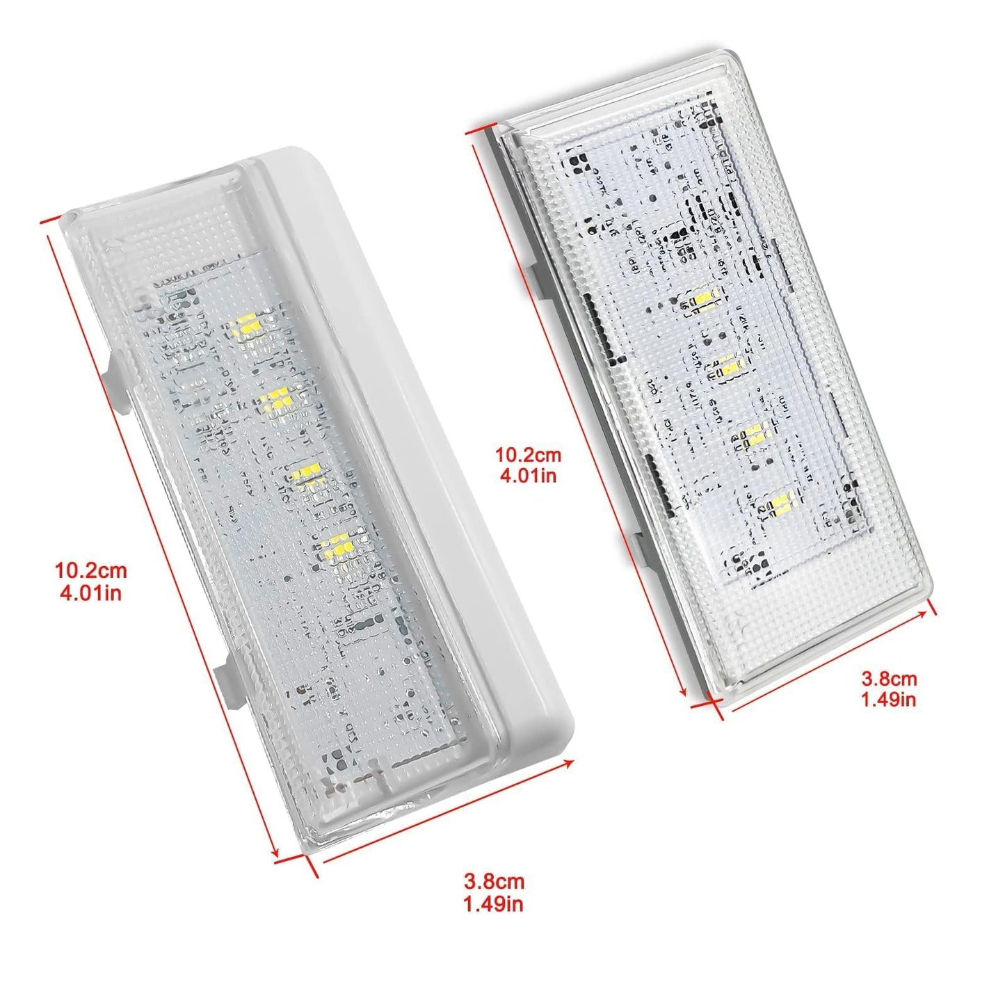 WISINY W10515057 W10515058 Refrigerator LED Light Compatible for Whirlpool Fridge Light Replacement WRS325FDAM04 Fix the Flickering Replaces WPW10515058 1Pcs and WPW10515057 2Pcs