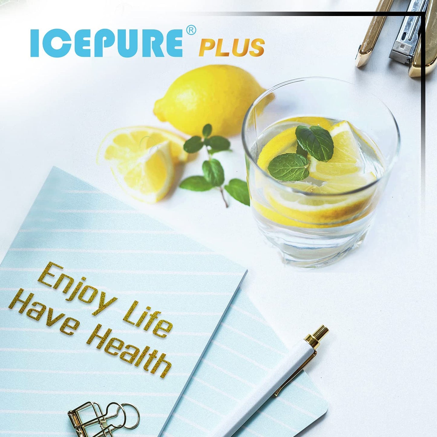 ICEPURE PLUS NSF53&42 Refrigerator Water Filter Replacement for Whirlpool 4396508 4396510, Everydrop EDR5RXD1, Filter 5, 4392857, WF285 PNL240V 4396918 9010 WF-NL300 WF-L500 RWF0500A RWF0500AH 2PACK