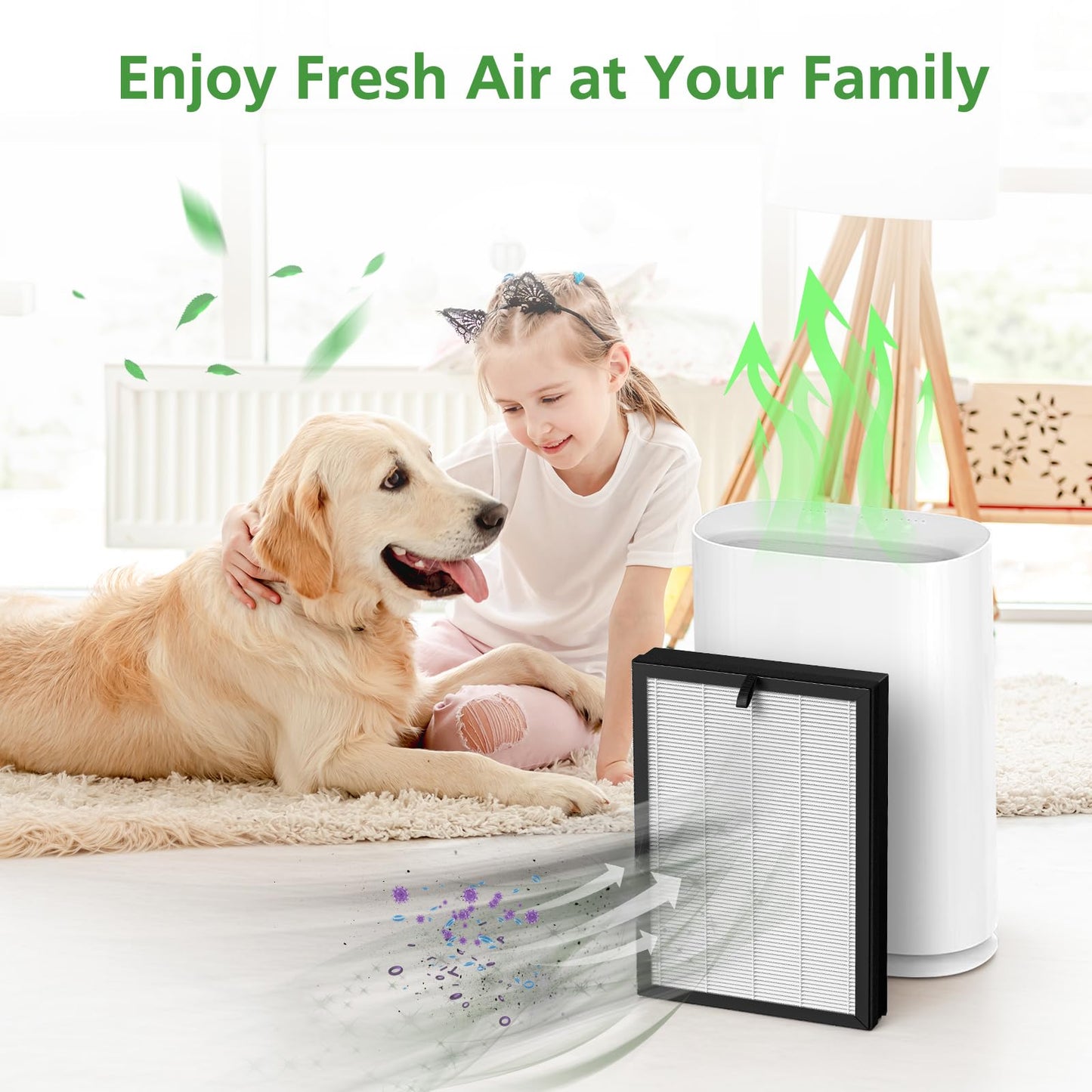 2 Pack H05 Replacement Filter, Compatible with HIMOX H05 Air Puri fier,HEPA Filter (Not Fit HIMOX H04)