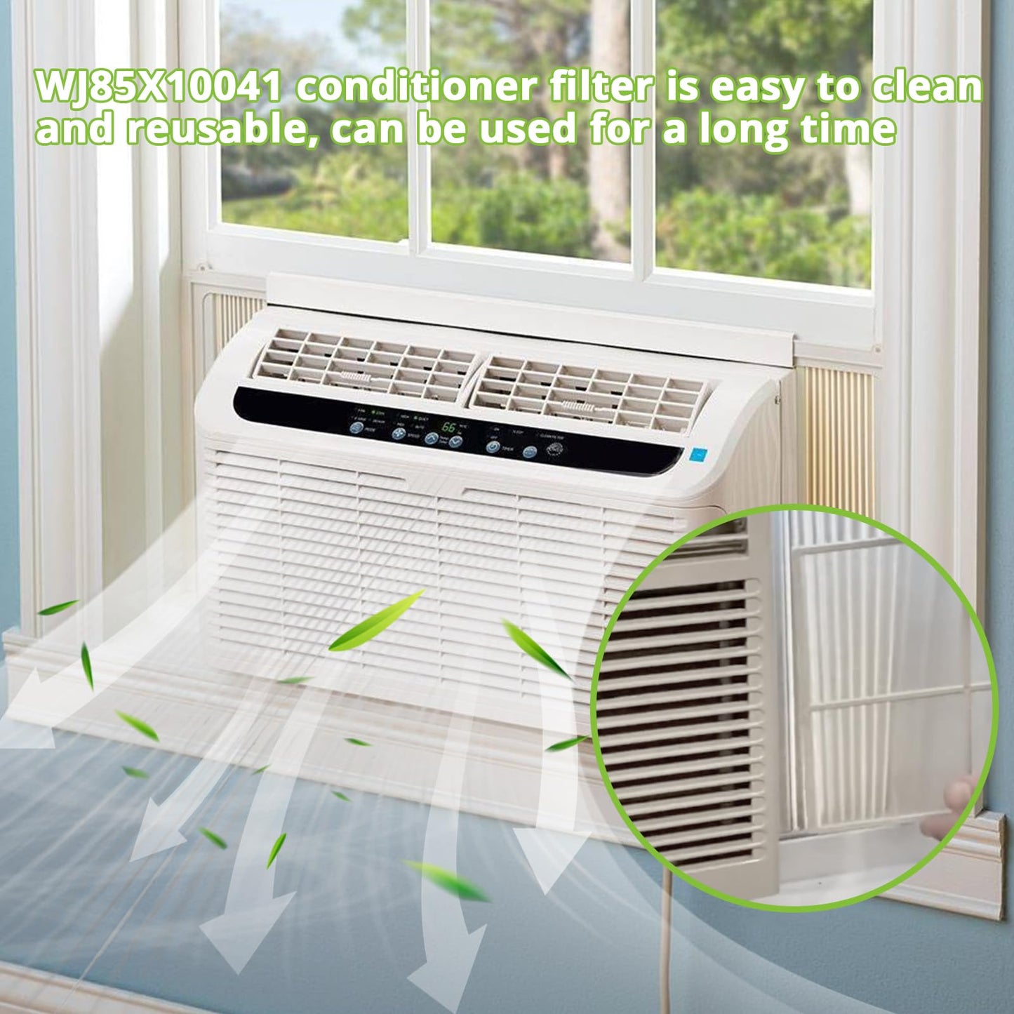 WJ85X10041 Air Filter Replacement for GE Air Conditioner Filter AH279056 EA279056 PS279056 912534