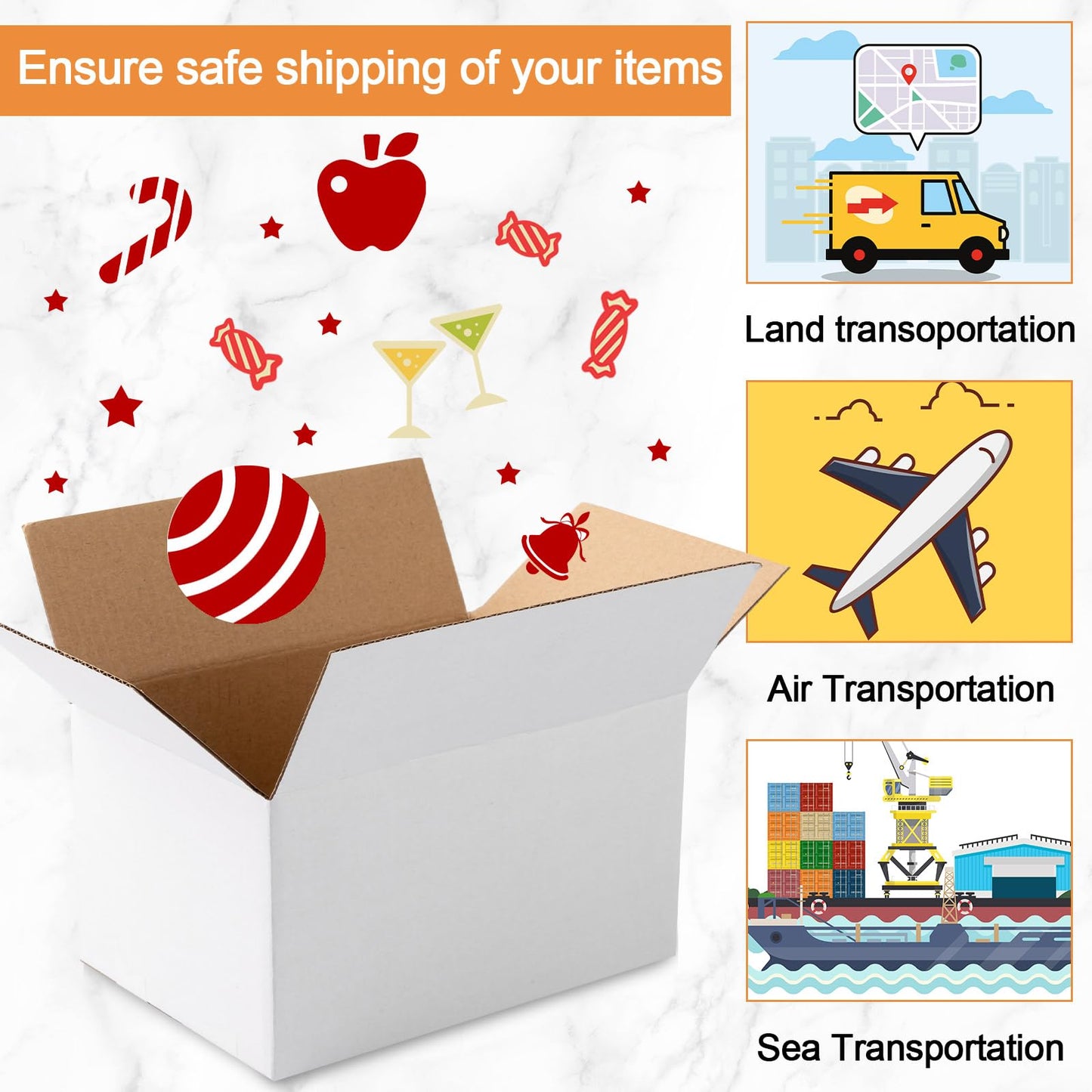 Yeaqee 72 Pcs 7x5x4 Inch Shipping Boxes Corrugated Cardboard Small Shipping Boxes for Packaging Mailing Packing Moving Small Business Storage Crafts Gifts (White)
