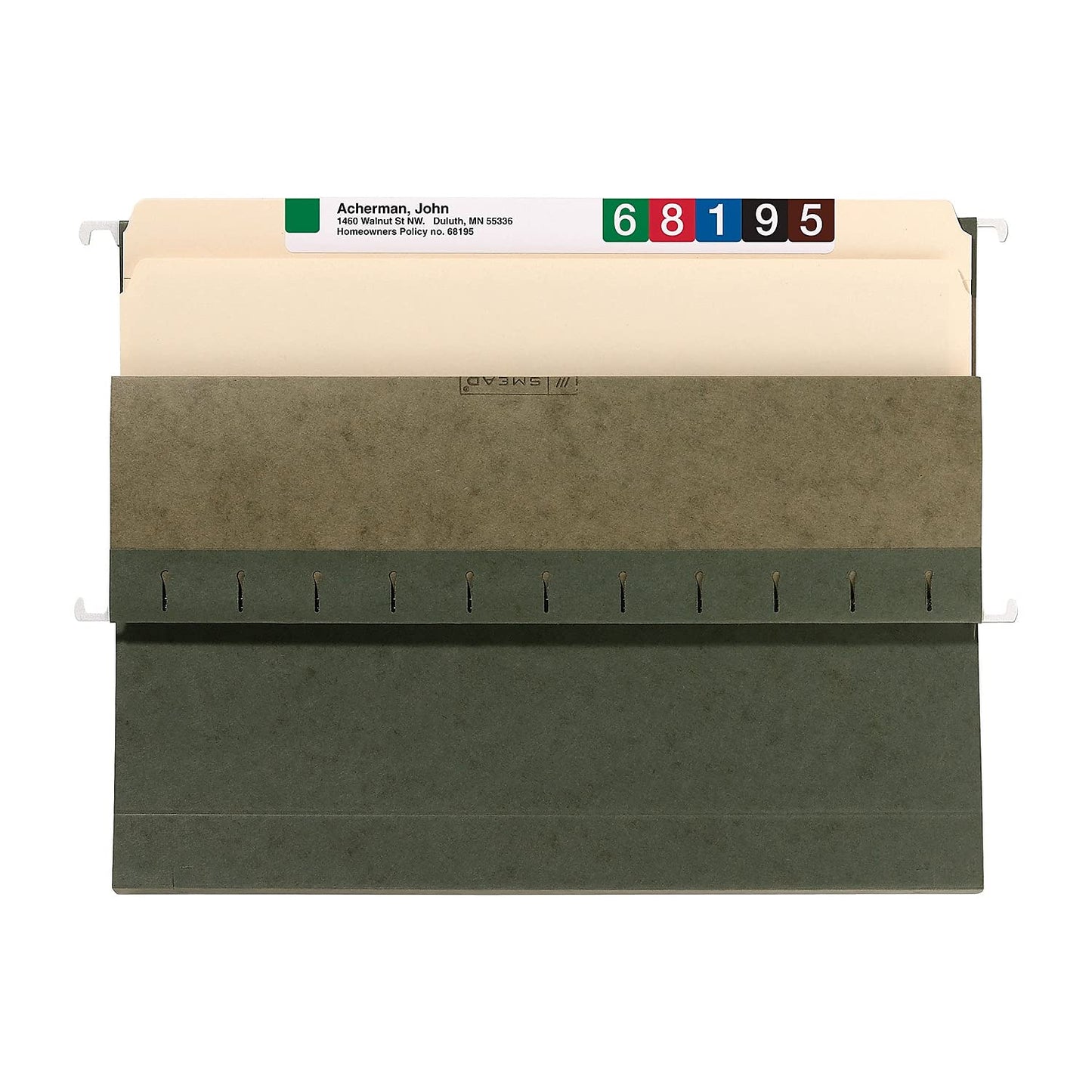 Smead Box Bottom Hanging File Folder, 1" Expansion, Letter Size, 25 per Box (64239)