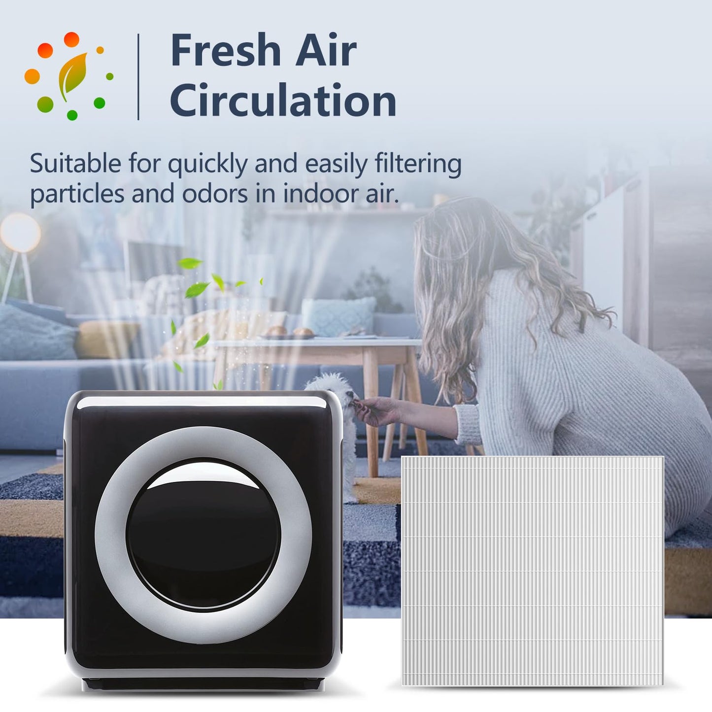Midiex 4 Pack AP-1512HH Air Purifier Replacement Filter for Coway Airmega AP-1512HH and Airmega 200M air Purifier, H13 True HEPA for AP1512HH Filter Replacement