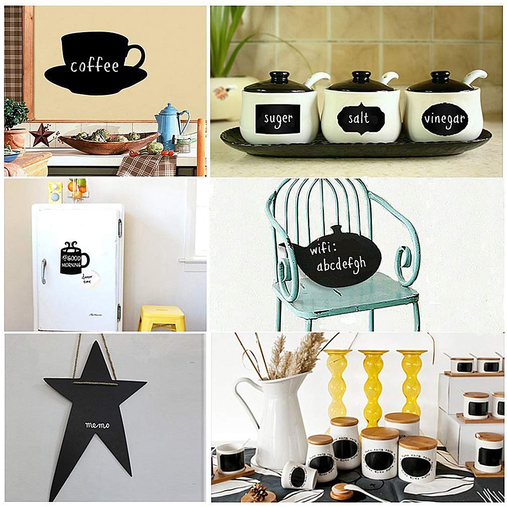 Oxdigi Extra Large Chalkboard Paper 23x394in Peel & Stick, Removable Blackboard Wall Decal for Kids Room, Easy Self Adhesive, Thick 0.3mm CPP Material