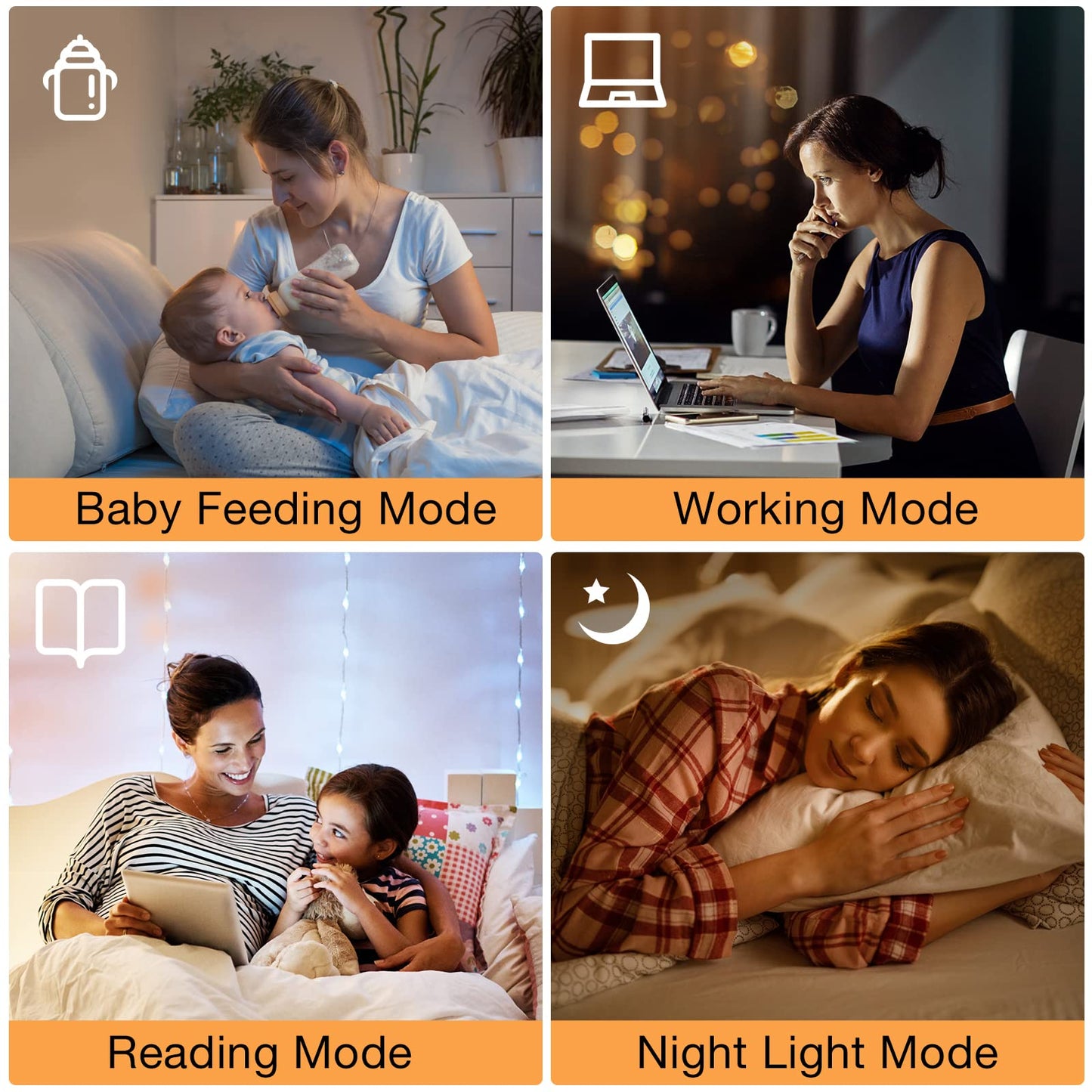 Ambimall 64'' Floor Lamps for Living Room with Remote Control and Stepless Dimmable Colors Temperature & Brightness, 9W Bulb Included(Beige Lampshade & Brown Pole)