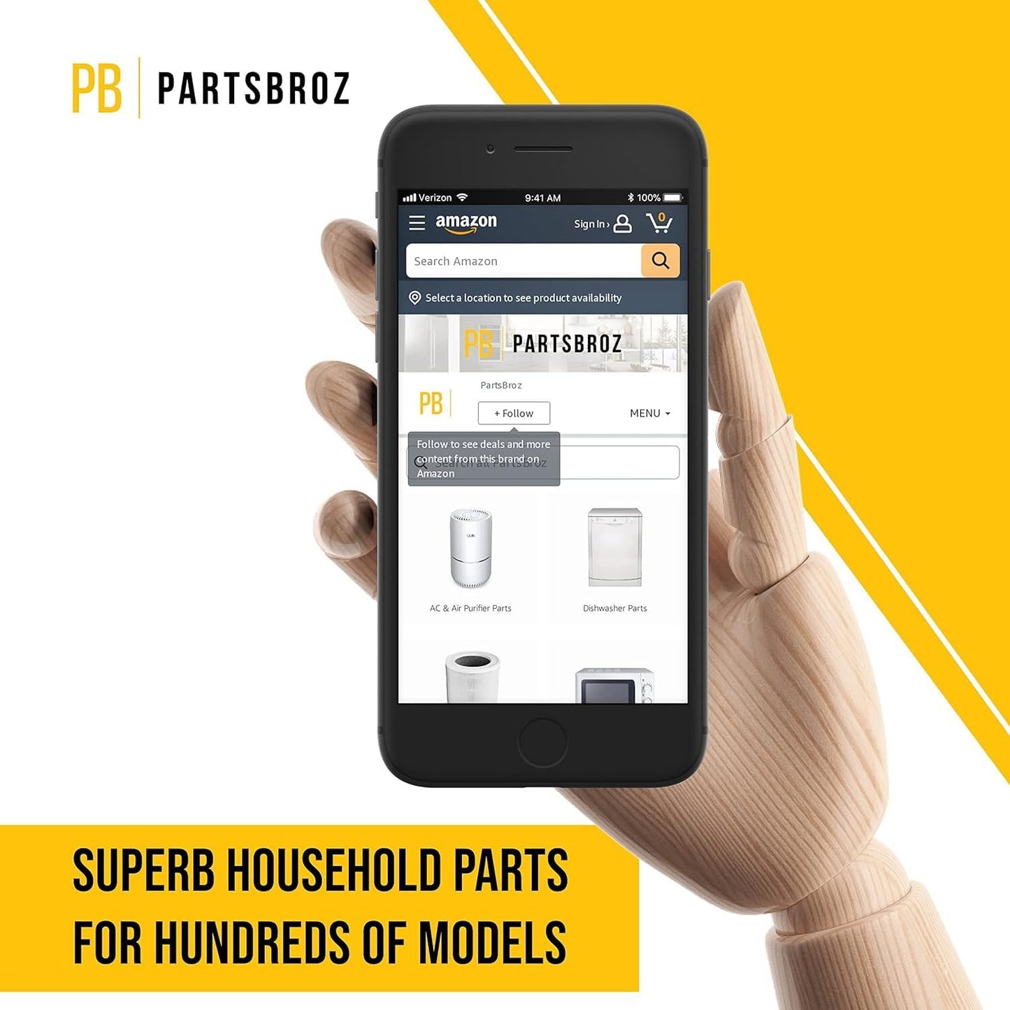 PartsBroz Middle Spray Arm Kit 675808 - Compatible With Whirlpool Kenmore KitchenAid Dishwasher - Replaces 679719 AP3115182 PS382824 3378147 3379644 9742989 9742992 9742995 9743210 675808C2 675808VP