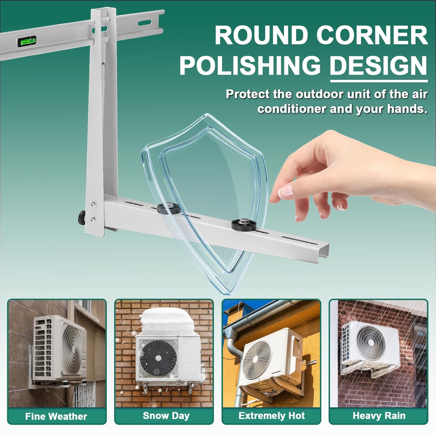 Cenipar Mini Split Mounting Bracket for 18000 Btu to 24000 Btu Mini Split Air Conditioner Mini Split Wall Mounting Bracket, Support Up to 480 Lbs Mini Split Bracket