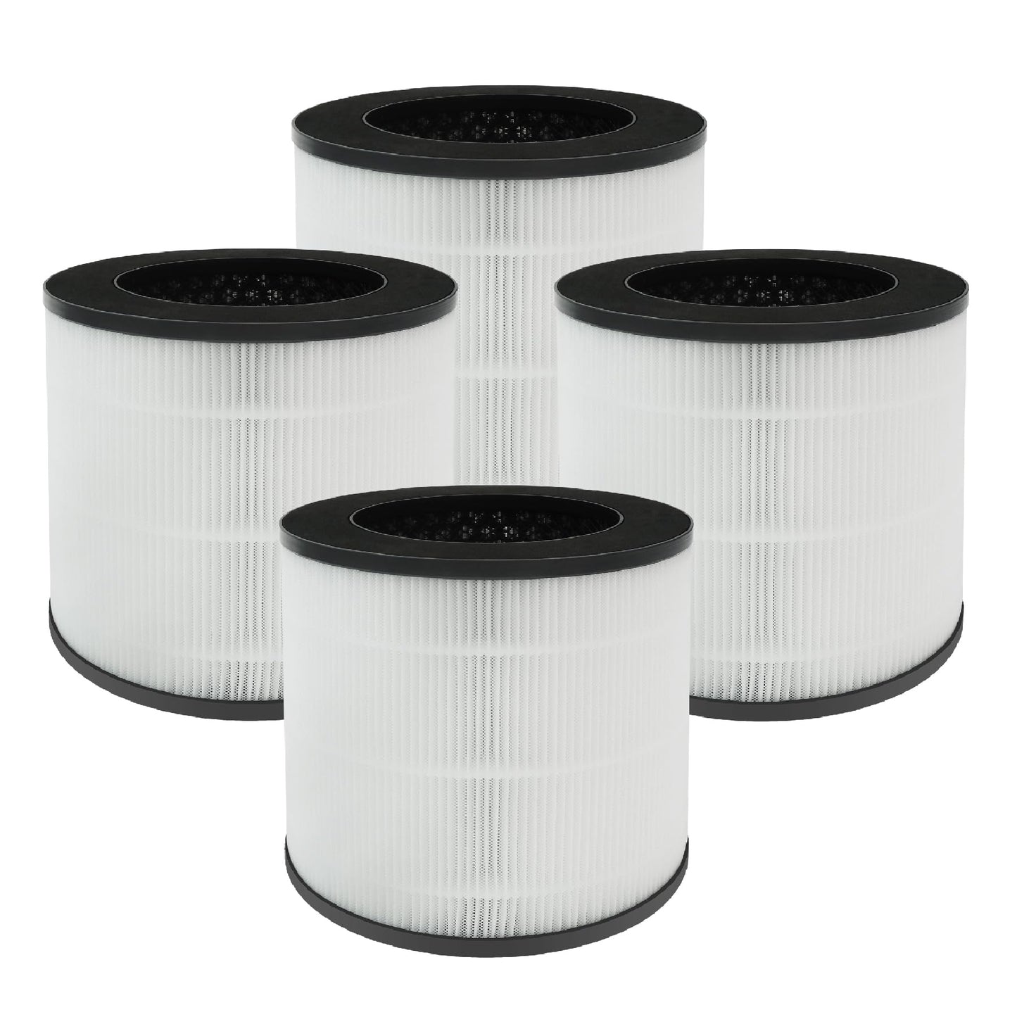 BesReyDa 4 Pack 14 Replacement Filter Compatible with MA Series 14/14B/14W Air PuriFier, 3-in-1 Filtration Contains Pre-Filter, True H13 HEPA and Activated Carbon (4 Pack)