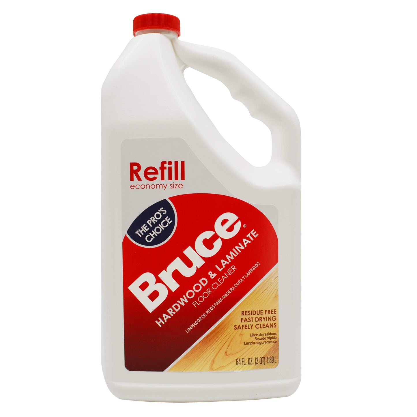 Bruce Hardwood and Laminate Floor Cleaner for All No-Wax Urethane Finished Floors Refill 64oz - Pack of 3