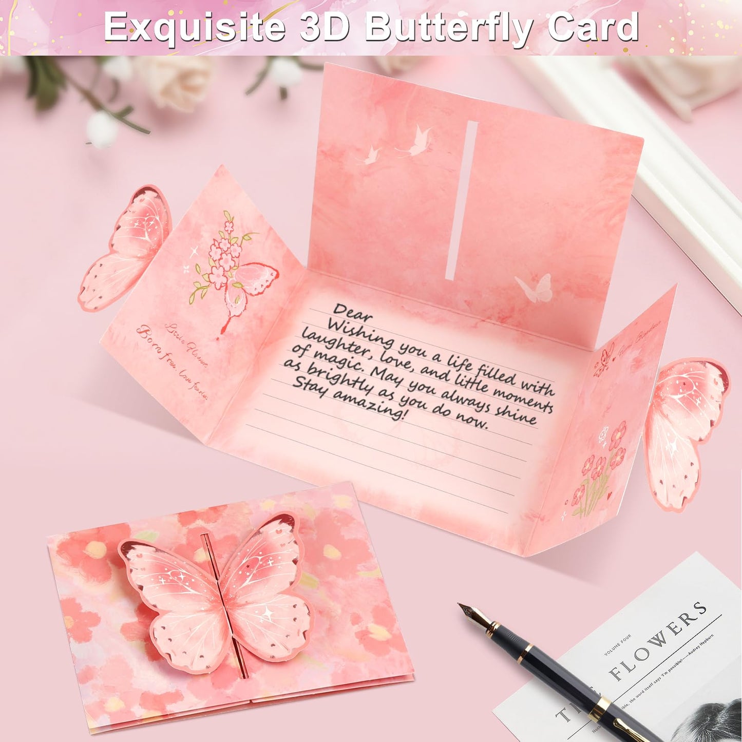 Birthday Gifts for Women Graduation Gifts for Her, Unique Self Care Package Get Well Soon Basket Rose Relaxing Spa Kit with Flannel Blanket Tumbler, Happy Christmas Box for Friend Mom Sister Wife