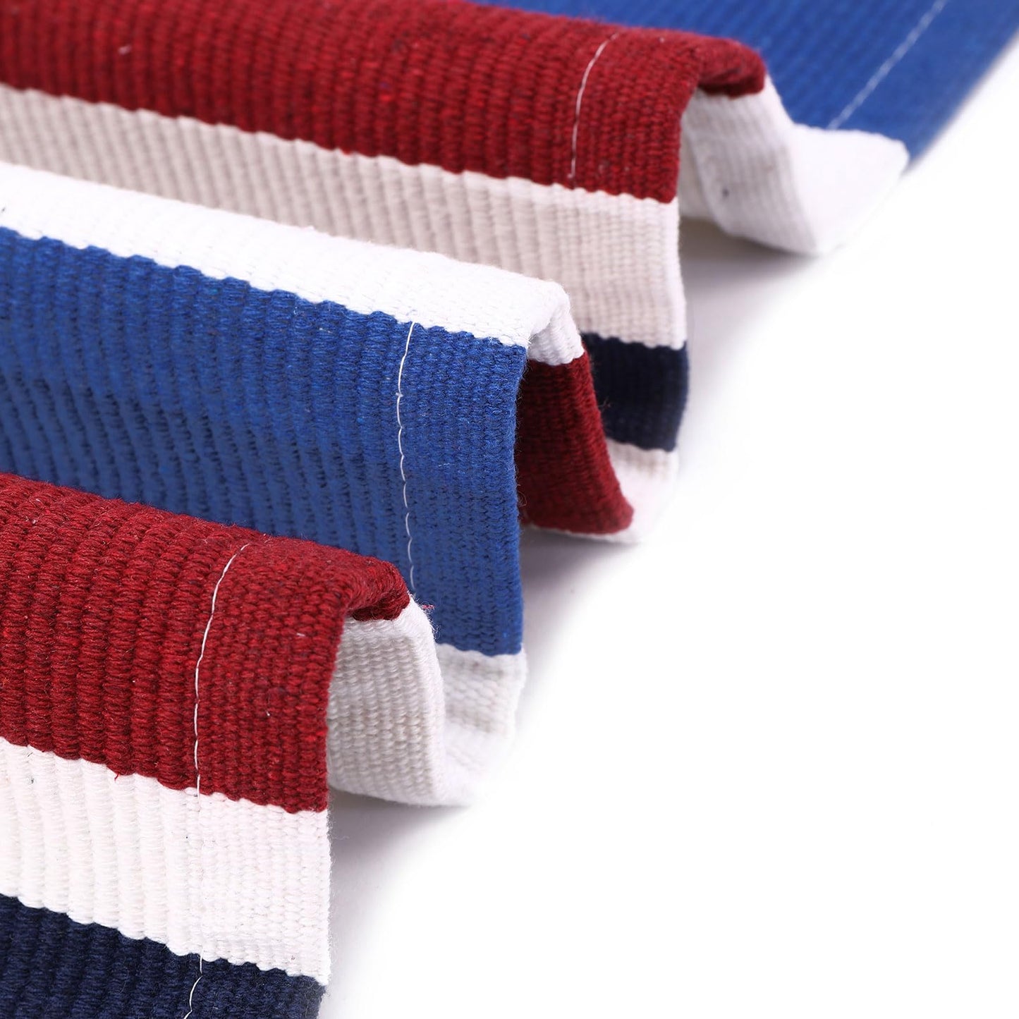 Bottalive USA 250th Anniversary Patriotic Doormat, 4' x 6' Red White and Blue Striped Outdoor Rug, Washable Farmhouse Front Porch Welcome Mat for Memorial Day, 4th of July, and Independence Day Decor