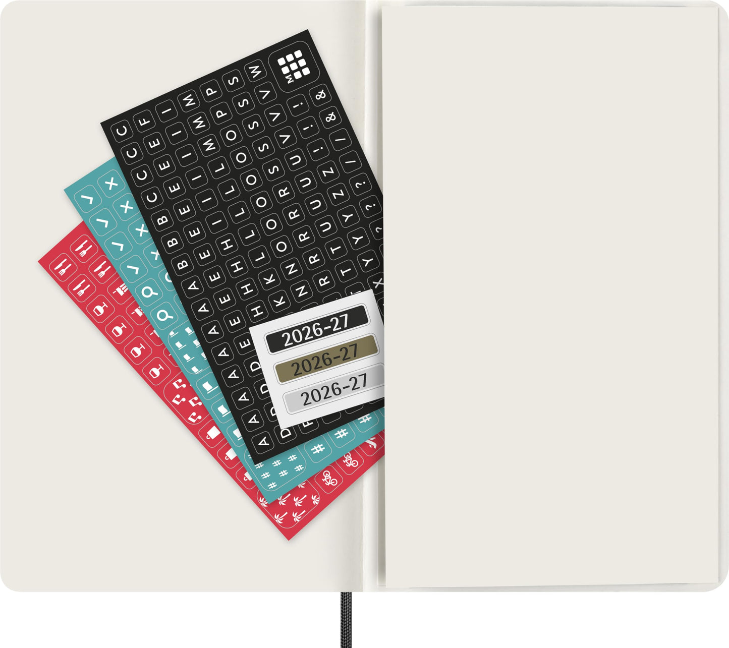 Moleskine Classic 18 Month 2026-2027 Daily Planner, Soft Cover, Large (5" x 8.25"), Black, 608 pages