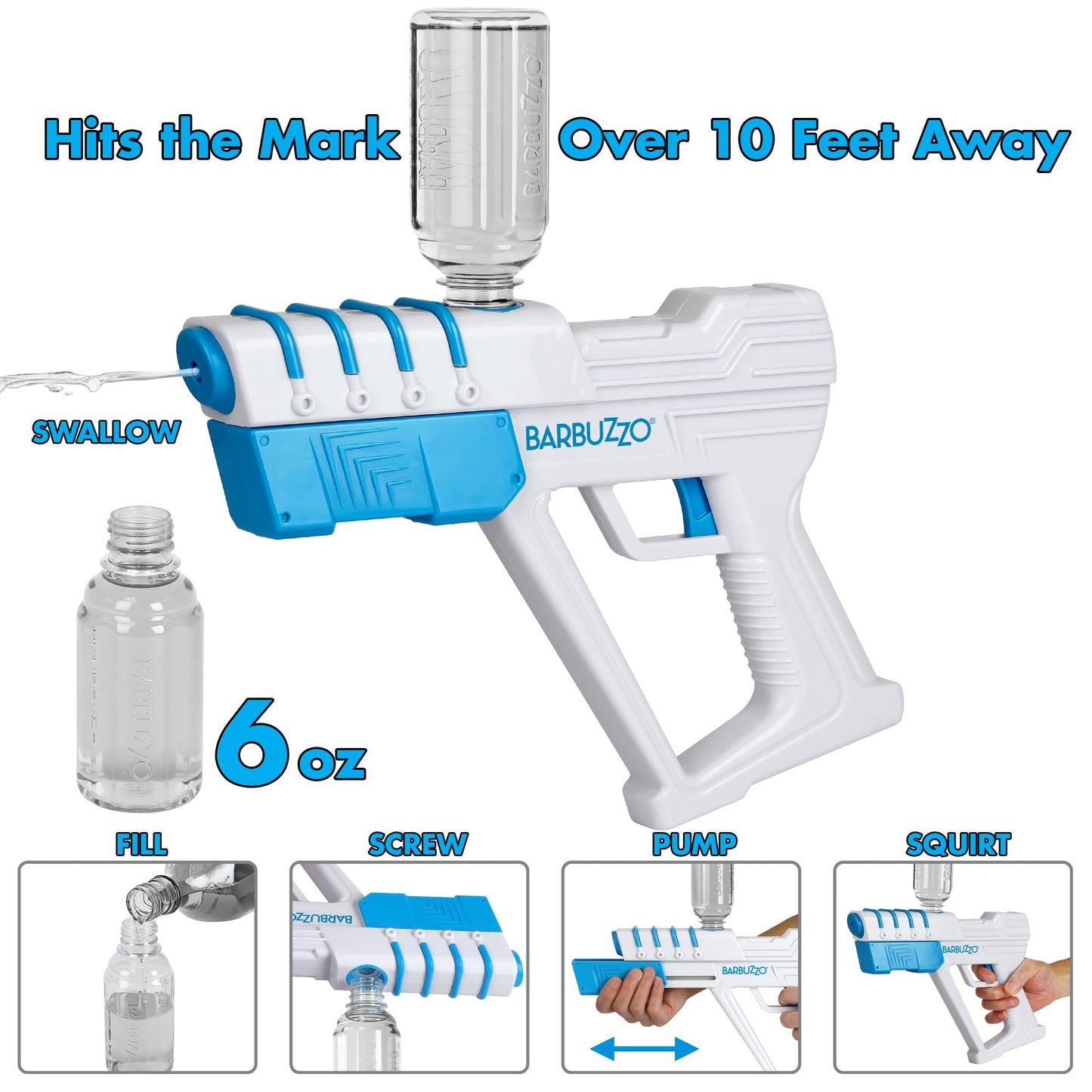 Funwares 6oz Beverage Dispenser – Food-Safe, Leak-Resistant, Mess-Free Fun - White Elephant Gifting