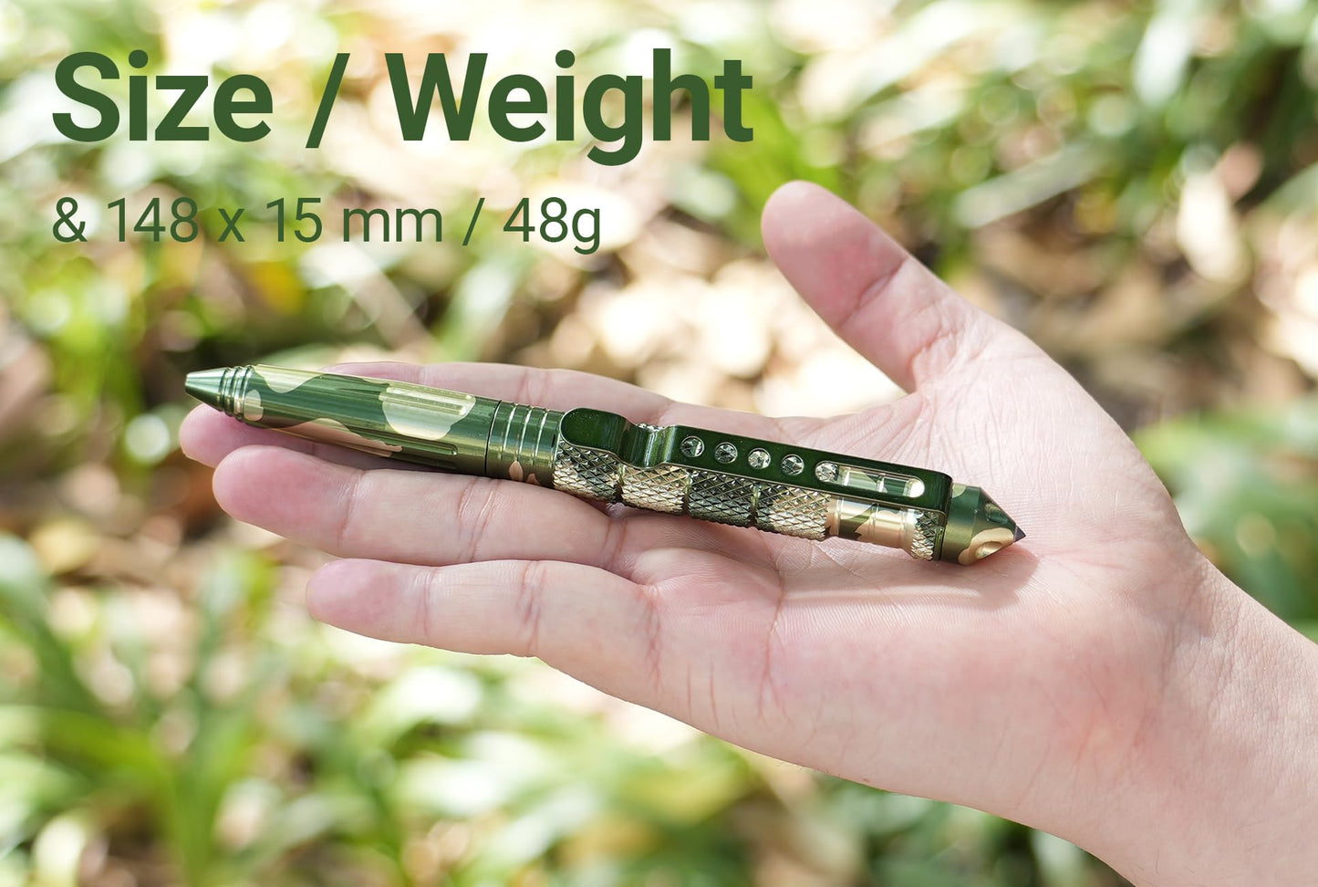 Origin-Joy Camouflage Tactical Pen Self Defense, Military EDC Tactical Enforcement Gear, Personal Survival Cool Metal Pen Gifts for Men, Police and Army (AL01, 5 PCS)
