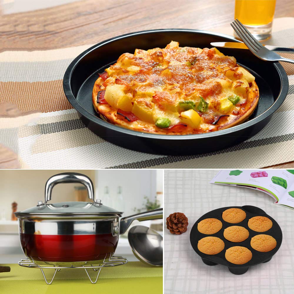 Air Fryer Accessories Set 12pcs Compatible for 4, 4.2, 5, 5.5, 5.8 QT Gowise Cosori Phillips Ninja Cozyna Air Fryer