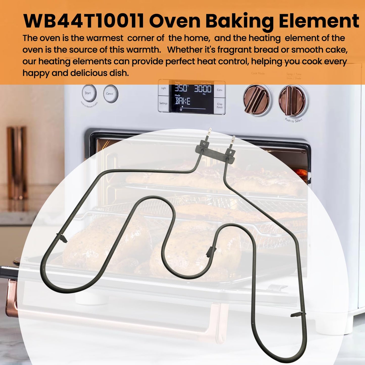 Xzionh WB44T10011 Baking Element Compatible With GE Electric Range,Replacement 820921 AP2030997 PS249286 EAP249286