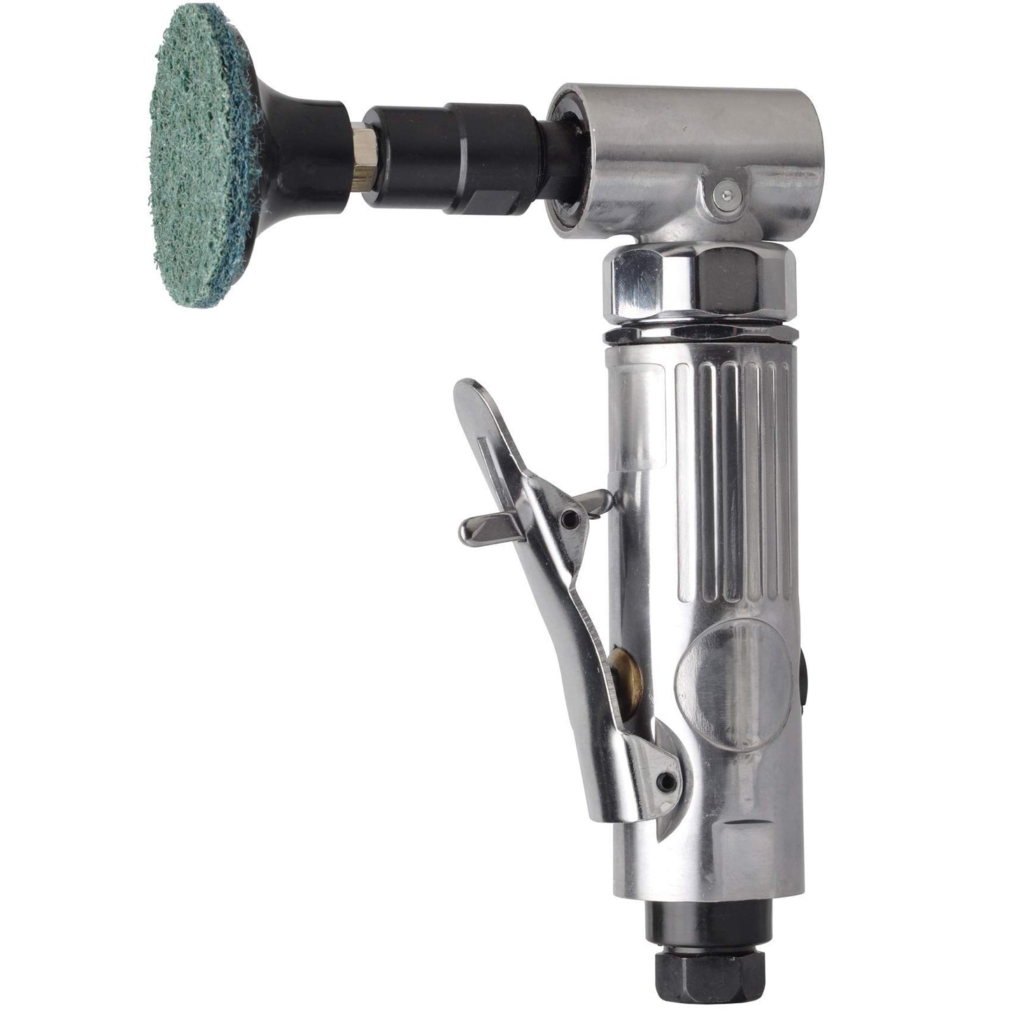 1/4 inch angle air die grinder with 22 pcs 2-inch roll lock sanding discs, polished color angle pneumatic die grinder, air die grinder kit