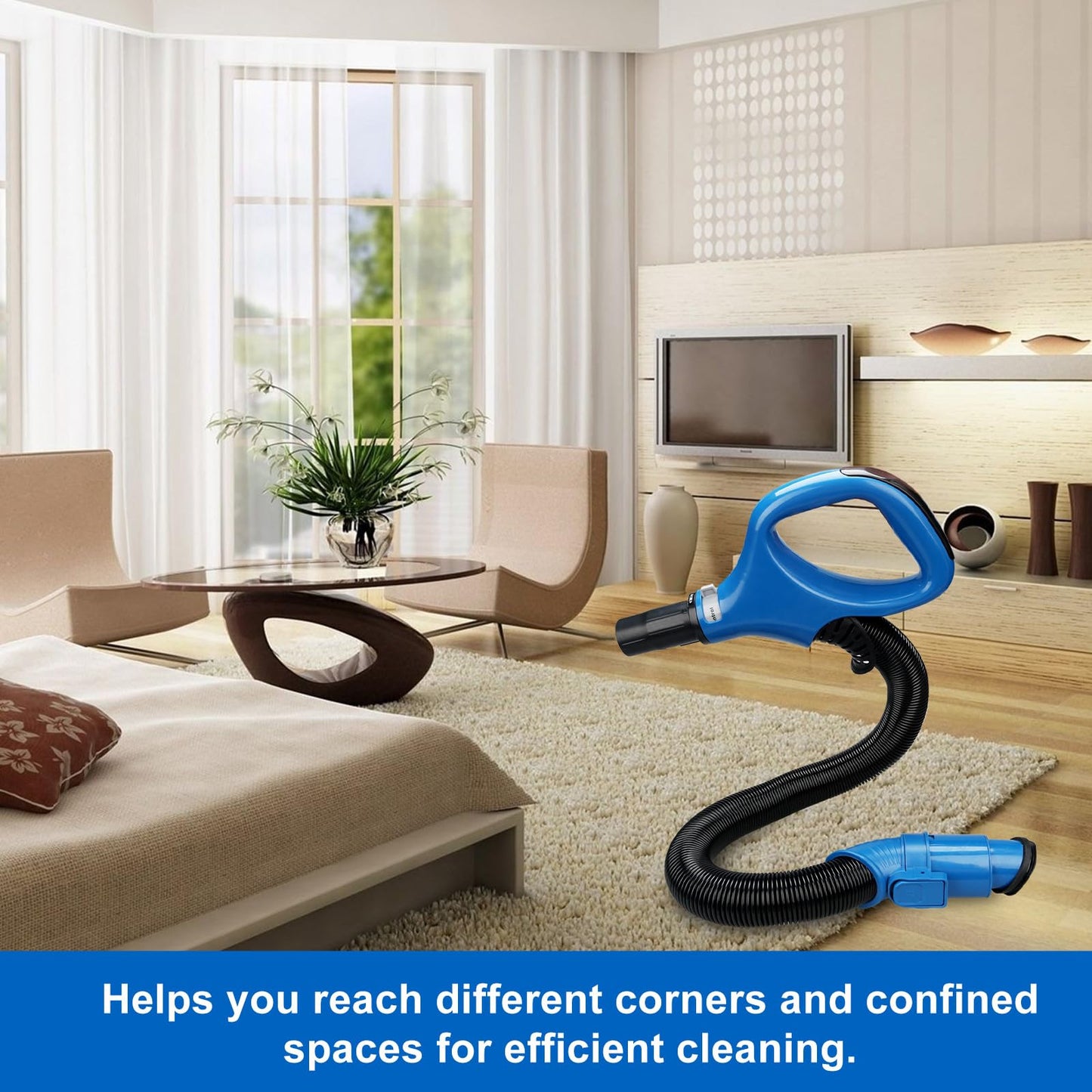 ZU560 replacement hose handle for Shark Navigator Rotator Lift-Away Upright Vacuum Models ZU560 Blue, ZU561, ZU562, UV725 Gray, UV650, CU520, Repalce Part 497FFJ560