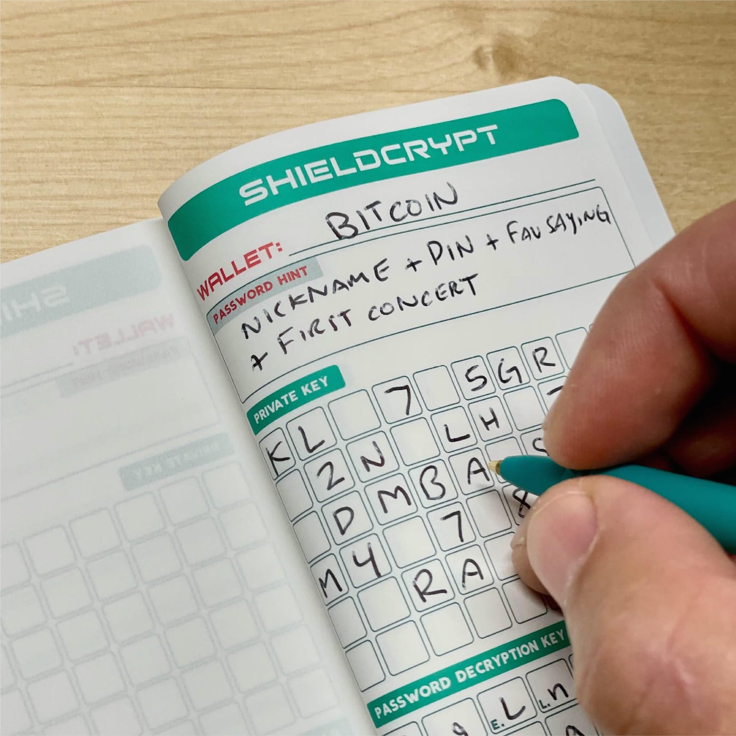 SHIELDFOLIO Stonebook - Crypto Seed Phrase Storage Notebook, Waterproof and Tear-Resistant Stone Paper, 80 Pages, Backup 50+ Wallets Offline, Cold Storage for Bitcoin, Ethereum, and All Hardware Wallets (Ledger, Trezor, Coldcard)