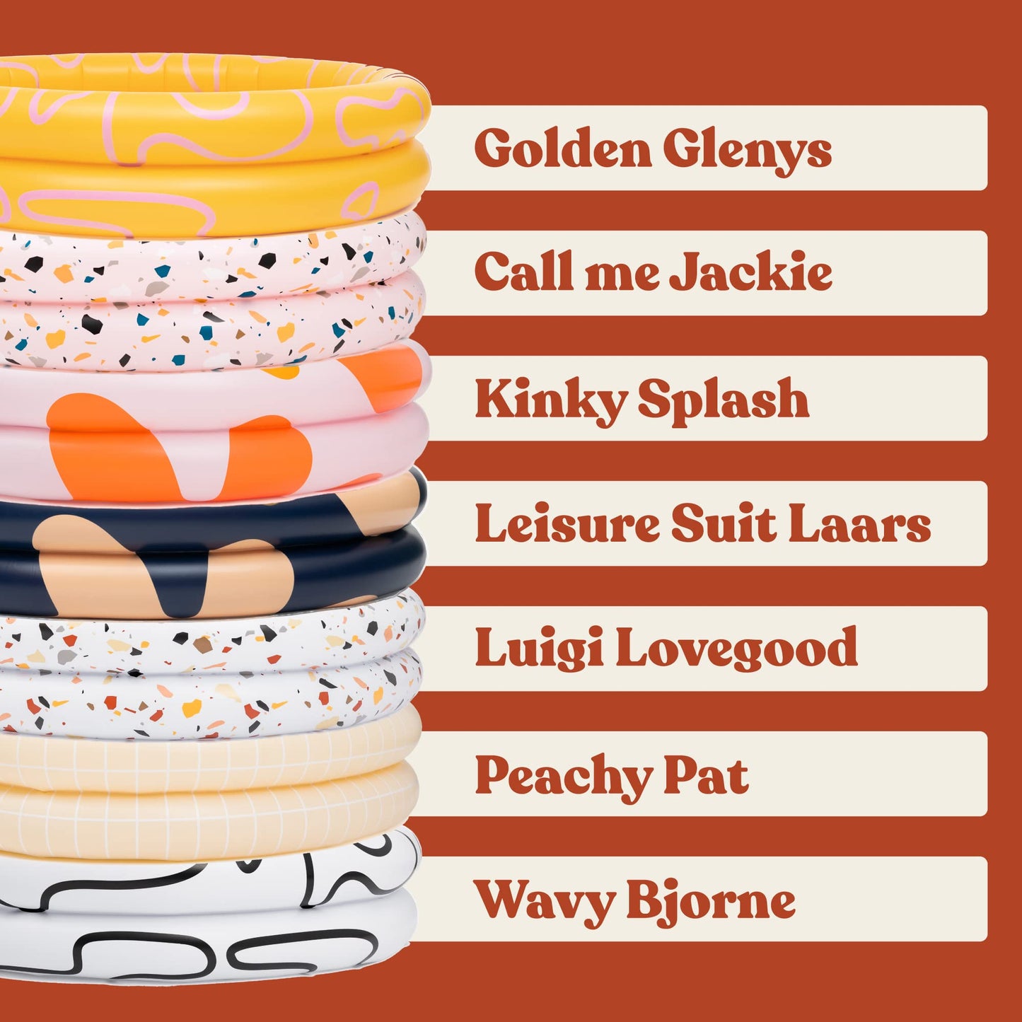 Pool Buoy Round Inflatable Pool with Storage Bag - Premium Outdoor Swimming Pool for Kids, Toddlers, Infants and Adults - Garden and Backyard Pools for Family Summer Pool Party (Call Me Jackie)