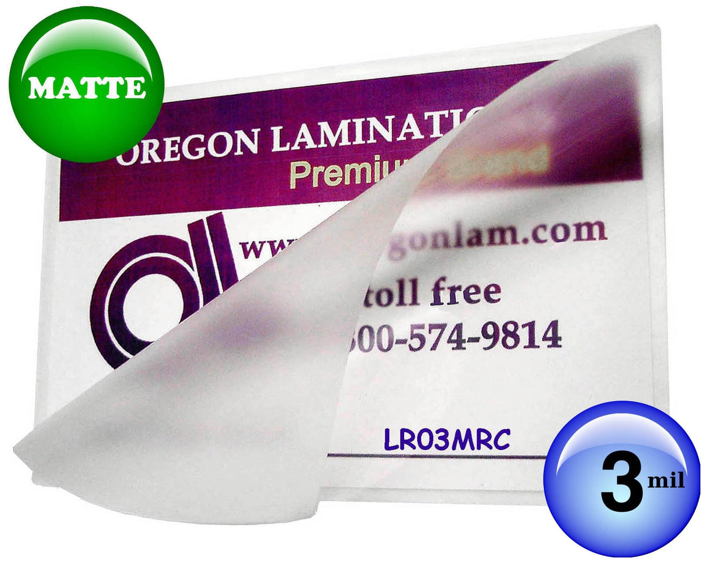 100-count Matte Finish Both Sides Thermal Laminating Pouches Letter Size 9 x 11.5-inch 3 Mil 2 Sides (229mm x 292mm x 75mic x 2) Heat up Through 8.75 x 11.25-inch Sheets, Round Corners, Waterproof