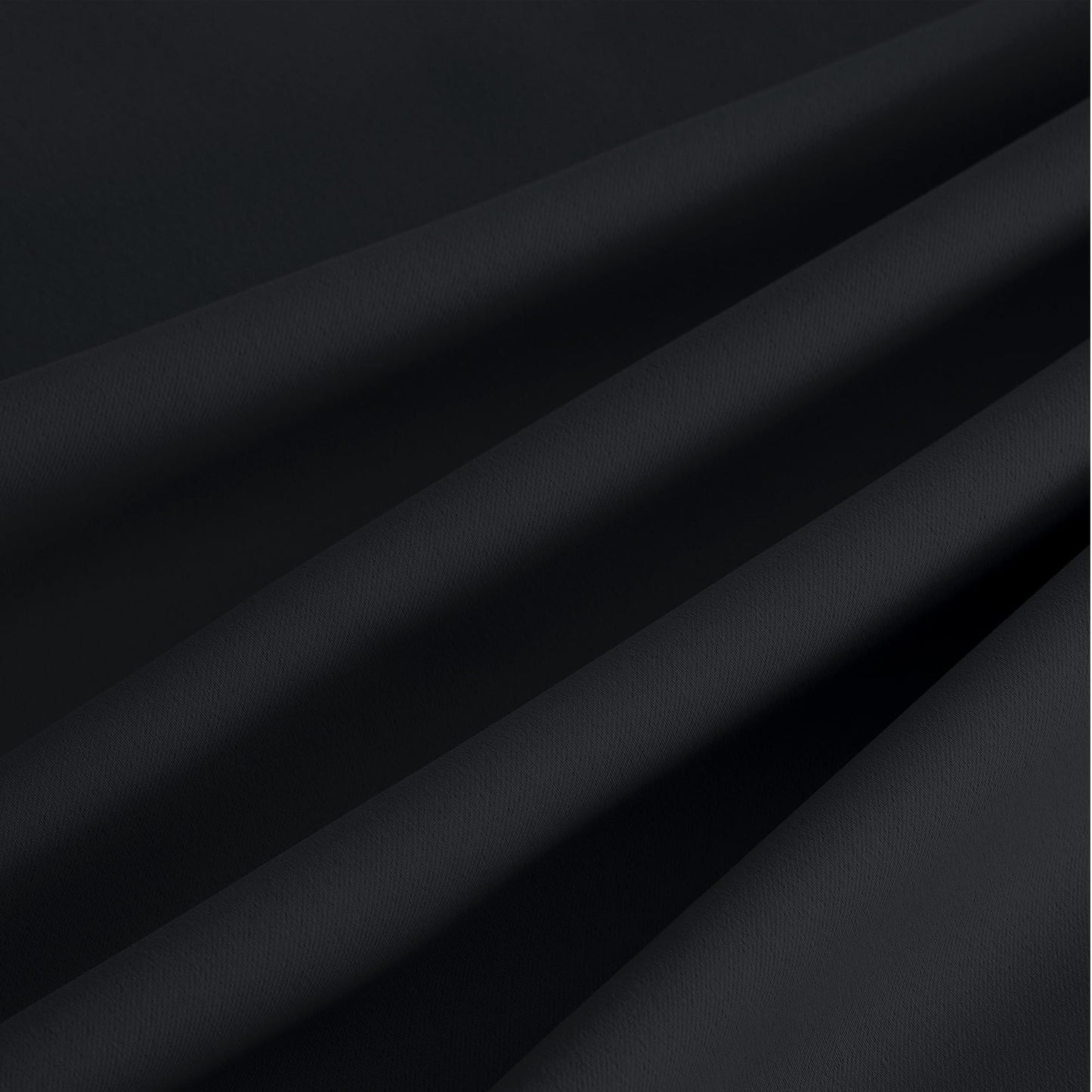 NICETOWN Room Darkening Draperies Curtains Panels, 2 Panels Black W52 x L84