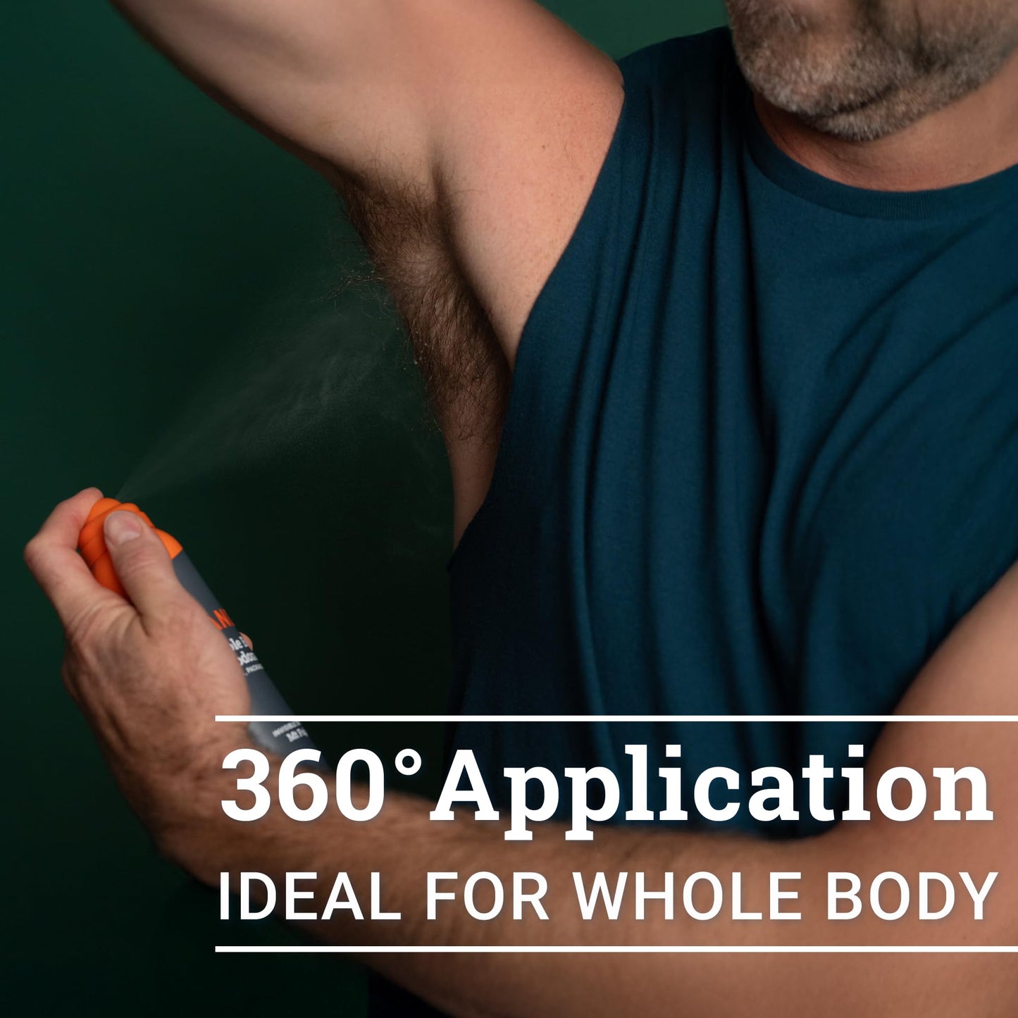 Mando Whole Body Deodorant For Men - Invisible Spray Deodorant - 72 Hour Odor Control - Low Irritation Formula - Aluminum Free, Benzene Free - 3.6 ounce Cans (Pack of 2) - Pro Sport