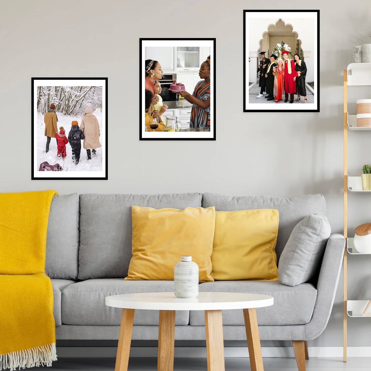 JCJMY 19.7x27.6 Puzzles Frame for 50x70 cm Puzzle Poster Photo Picture, Display 18x24 with Mat or 19.7 x 27.6 without, Wall Hanging 19.7 by 27.6 inch 1000 Pieces Puzzles Frame, 3 Pack, Black