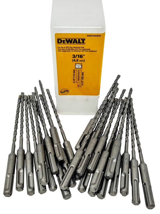 (25-pack) Dewalt DWAF5403B25 DWAF5403 3/16" x 6-1/2" SDS Rotary Hammer Bits