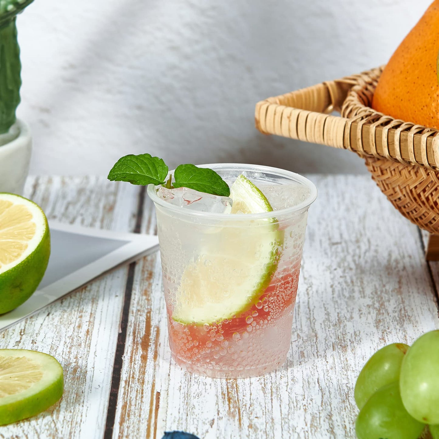 1000 Pack 3oz Disposable Plastic Cups,Disposable Mouthwash Cups,3 Ounce Small Clear Tumblers Ideal for Whiskey,Drinking Tasting, Food Sample