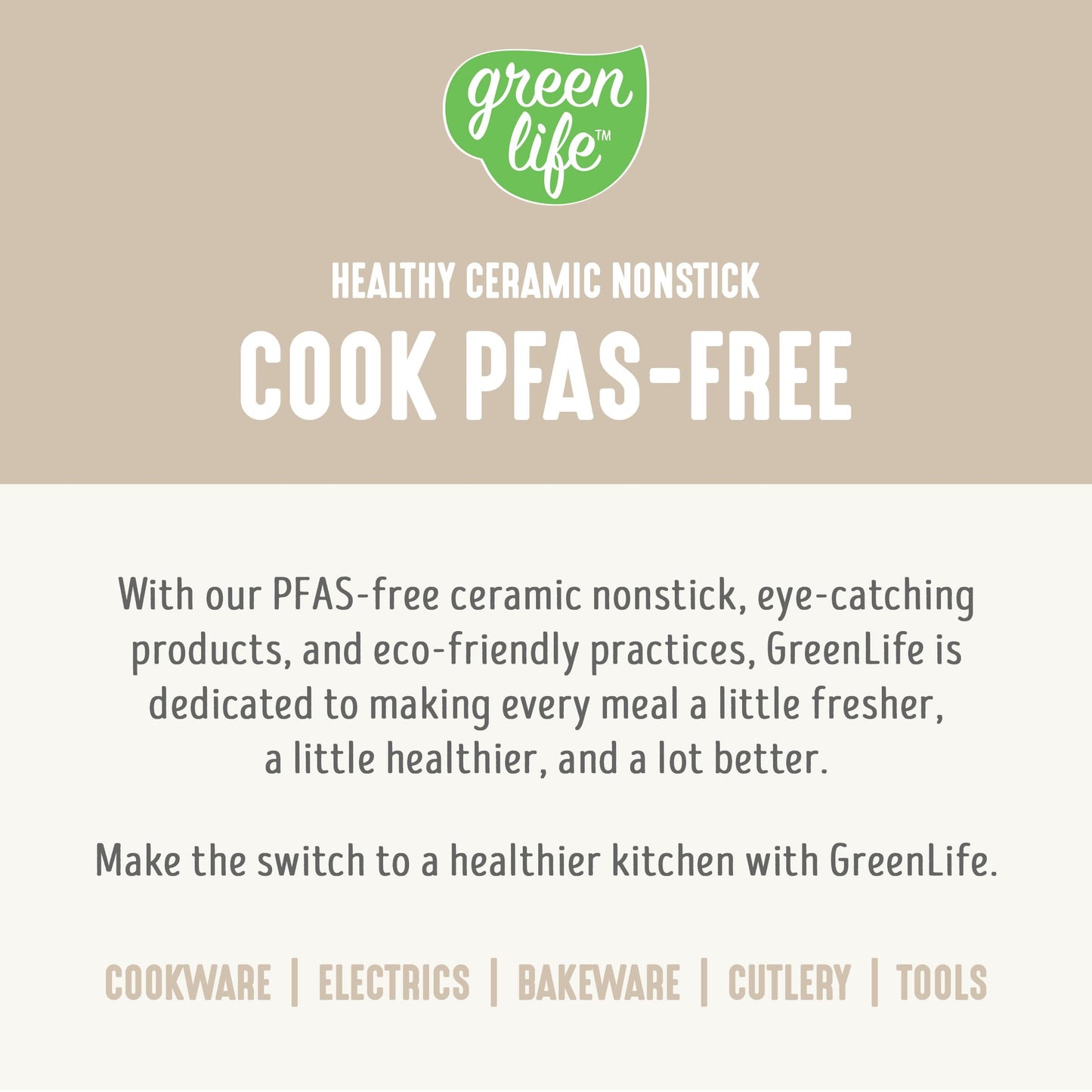 GreenLife 3.5QT Slow Cooker, PFAS-Free Non-Toxic Ceramic Nonstick Removable Interior Bowl, Programmable, Keep Warm, Stovetop & Oven Safe Pot, Dishwasher Safe Crock & Glass Lid, Cream
