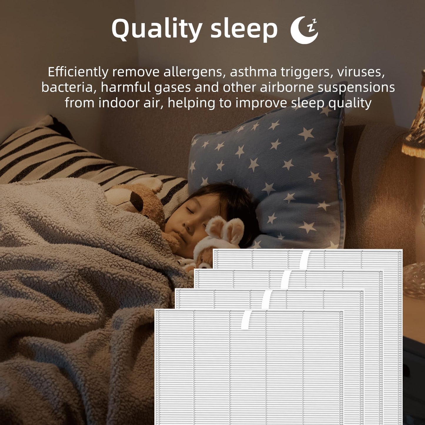 Pulluty 5510 5520 HEPA Replacement Filter Q for Winix 5510 5520 Plasmawave Air Purifier,High-Efficiency H13 True HEPA Filter,# 1712-0123-00,4 Pack