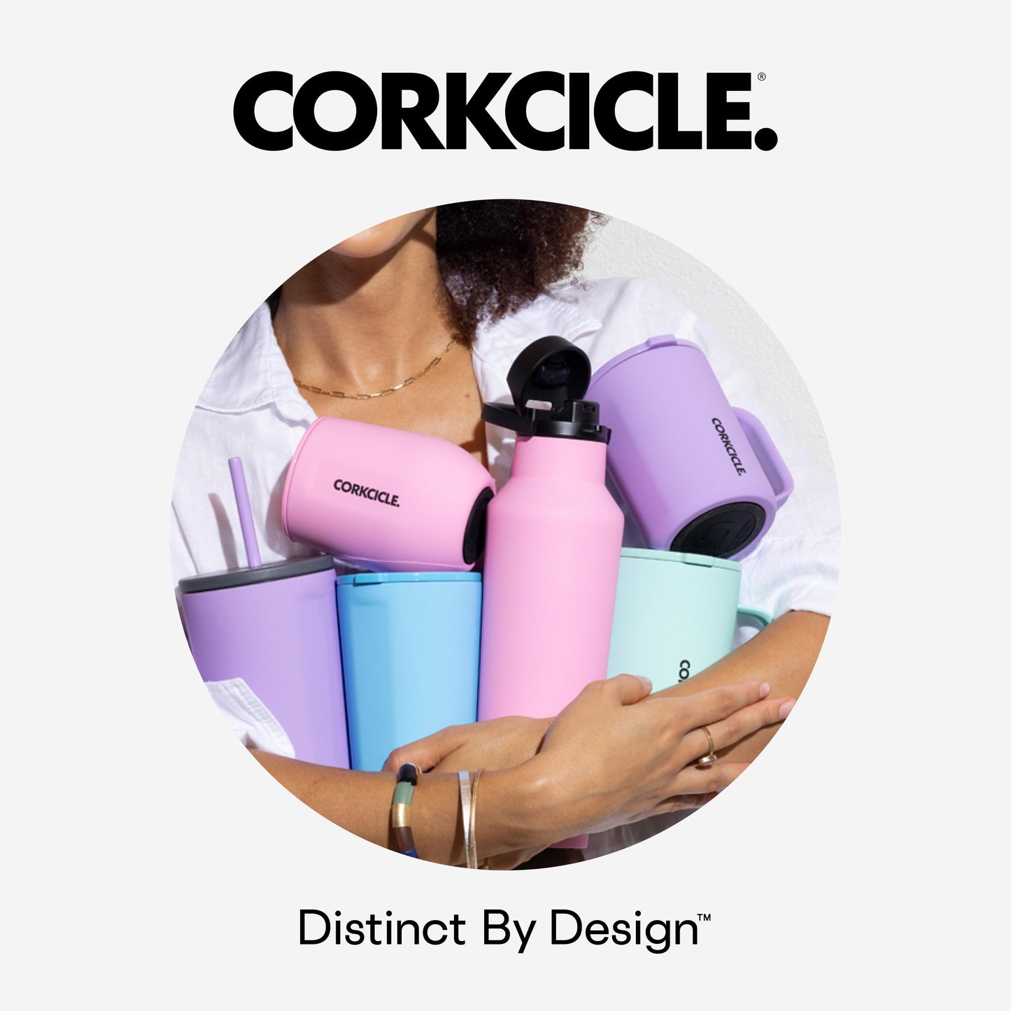Corkcicle Commuter Cup Travel Mug - Insulated Coffee Mug with Lid - Keeps Drinks Cold 18 Hours - 360° Spill-Proof Sip Lid - Holiday Gift - Great for Gifting Warmth - 17 oz - Champagne Dreams