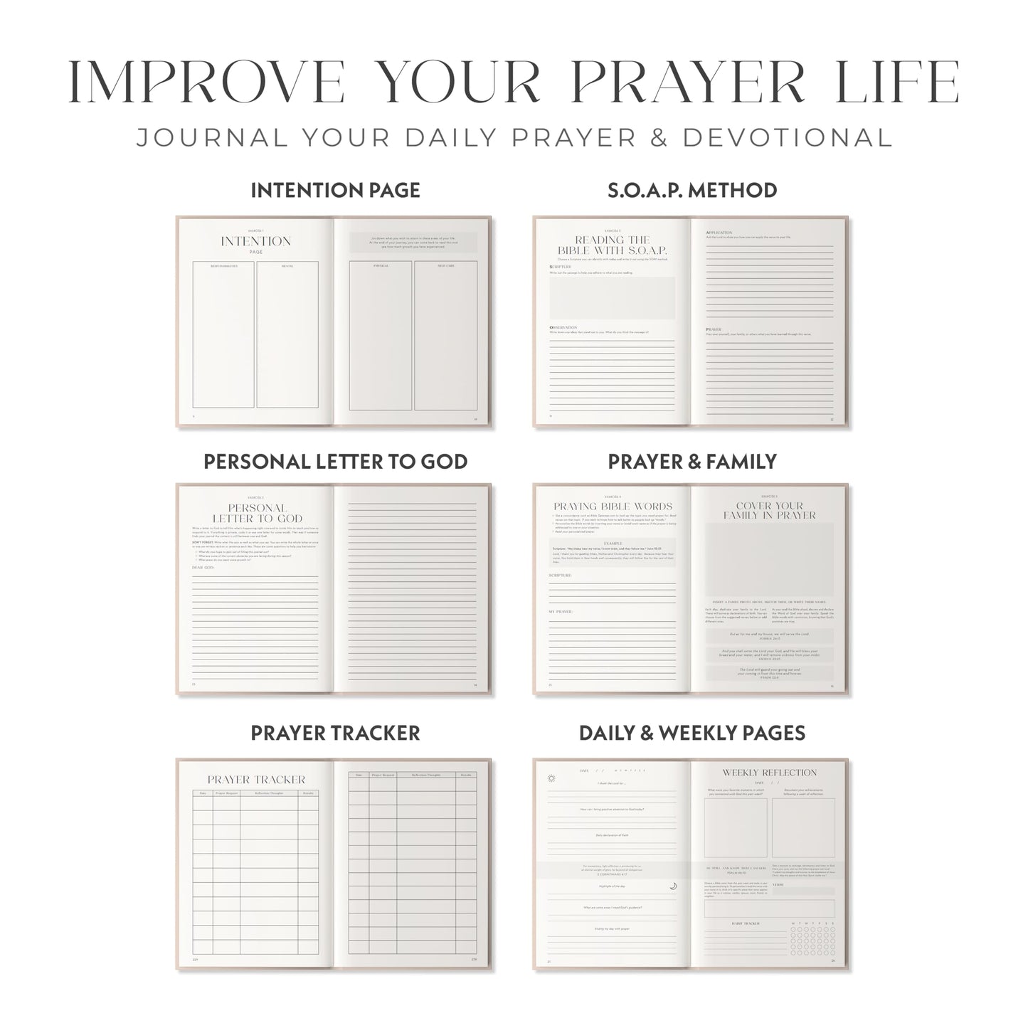 Heavenly Finds Daily Prayer Journal for Woman - 6 Months, Bible Journal with Weekly Scripture - Guided Bible Verse Mapping - Devotional with Prayer Exercises - Spiritual Gift for Woman