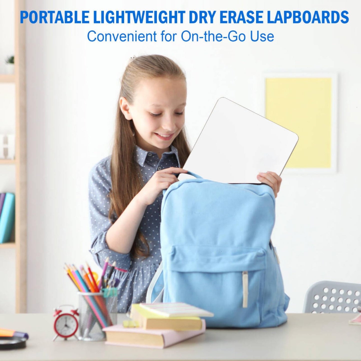 COYMOS 26 Pack Small Dry Erase Boards Classroom Pack 12 x 9 Inch Double Sided Mini White Boards Dry Erase LapBoards for Teacher Supplies with 26 Erasers and 26 Markers