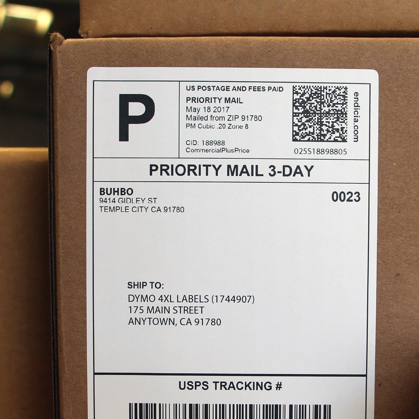 Buhbo Compatible with DYMO LabelWriter 4XL 4" x 6" Shipping Label 1744907, White (8 Pack / 220 Labels Per Roll)