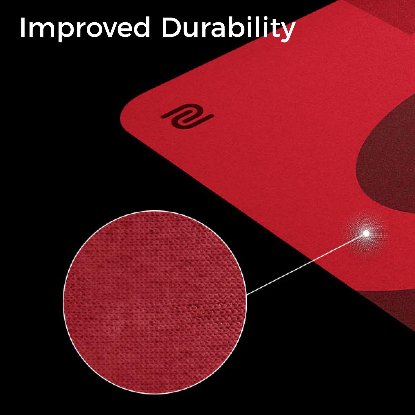 BenQ ZOWIE G-SR-SE Rouge II Large Esports Gaming Mouse Pad, Humidity resistance color cloth, Smooth glide feel with steady control, Uniform high-density rubber base with medium softness,Anti-Slip base