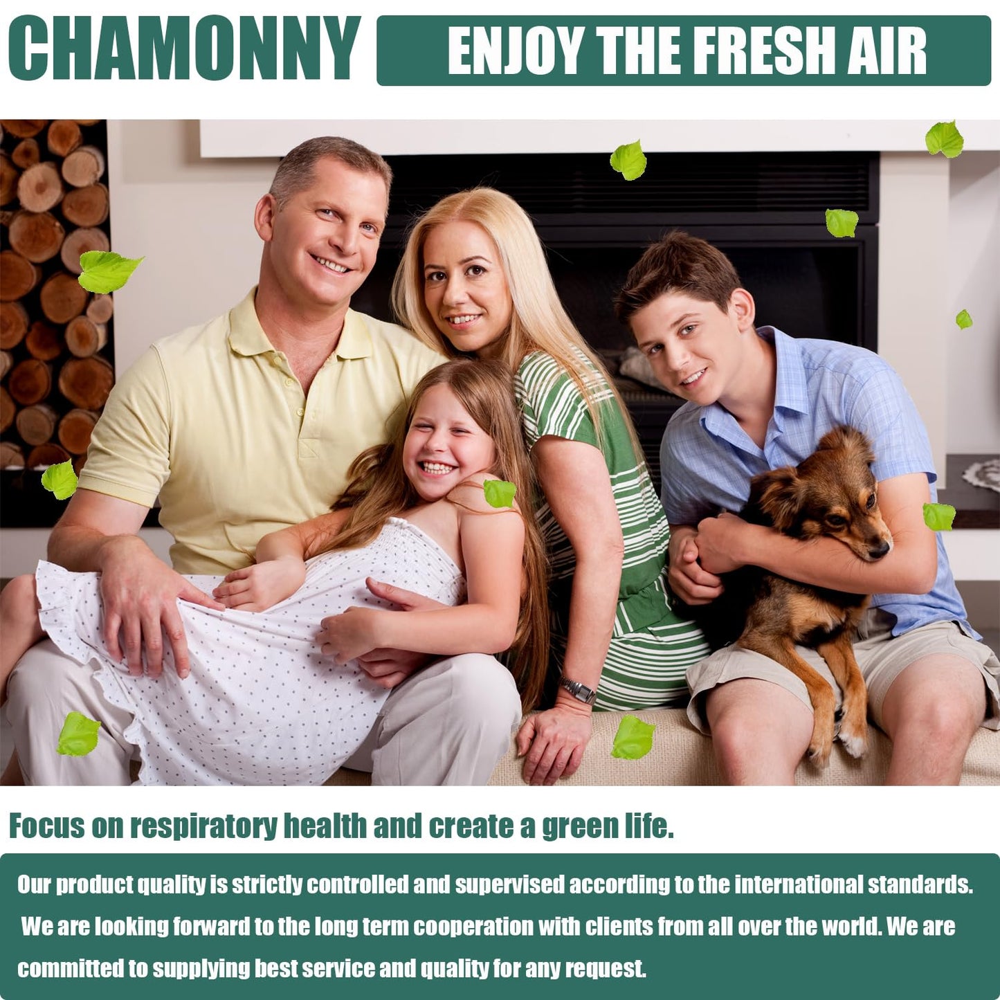 CHAMONNY B-D02U Filter Replacement, Compatible with VEWIOR B-D02U Air Purifier and MOO-KA B-D02L and KOIOS B-D02L Air Purifier, 4Pack